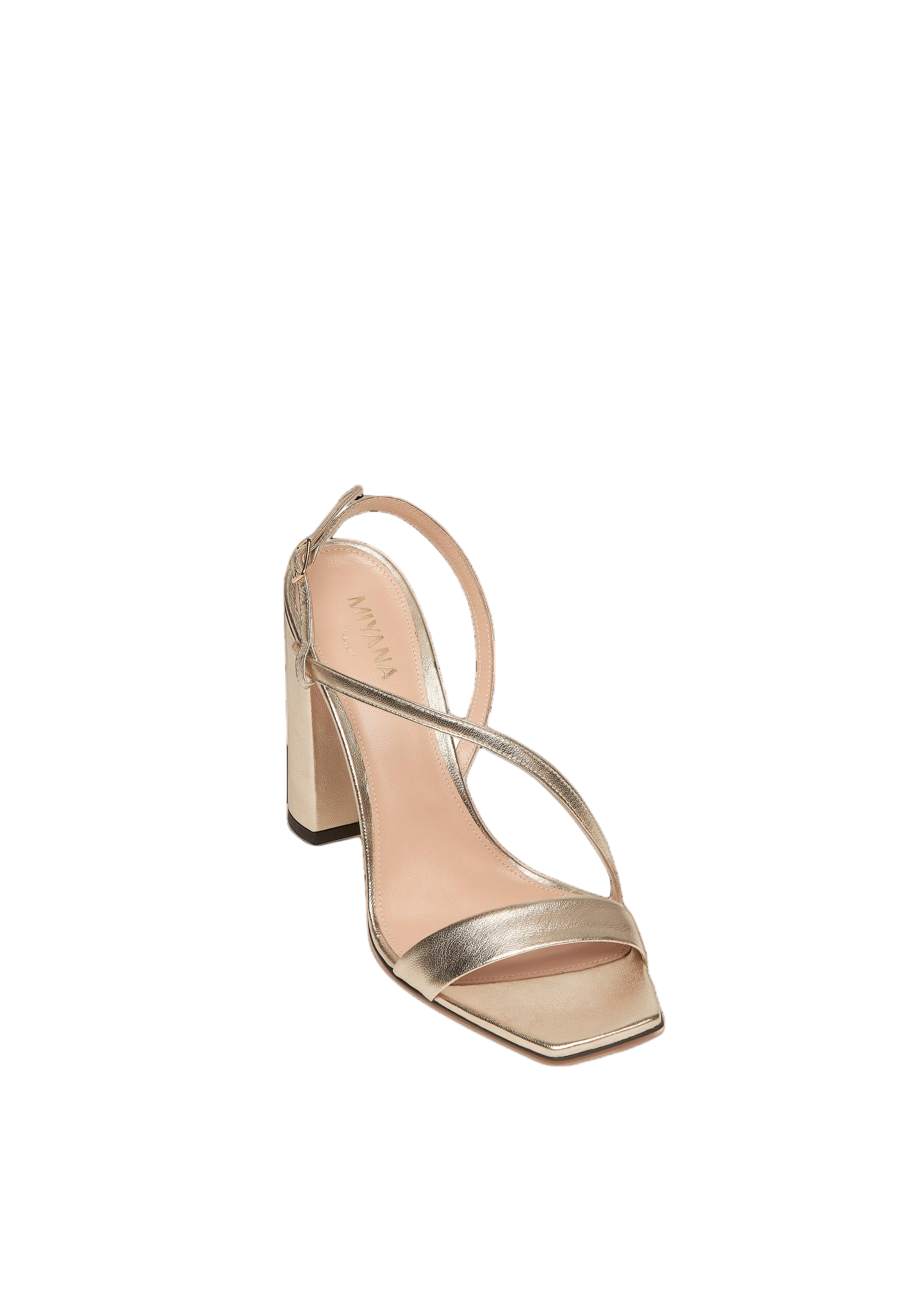 Kaia Sandals in Gold made by Miyana Berlin