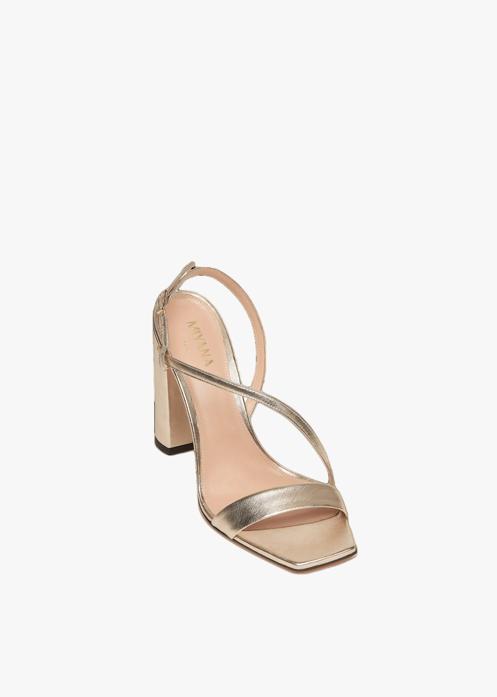 Kaia Sandals in Gold made by Miyana Berlin