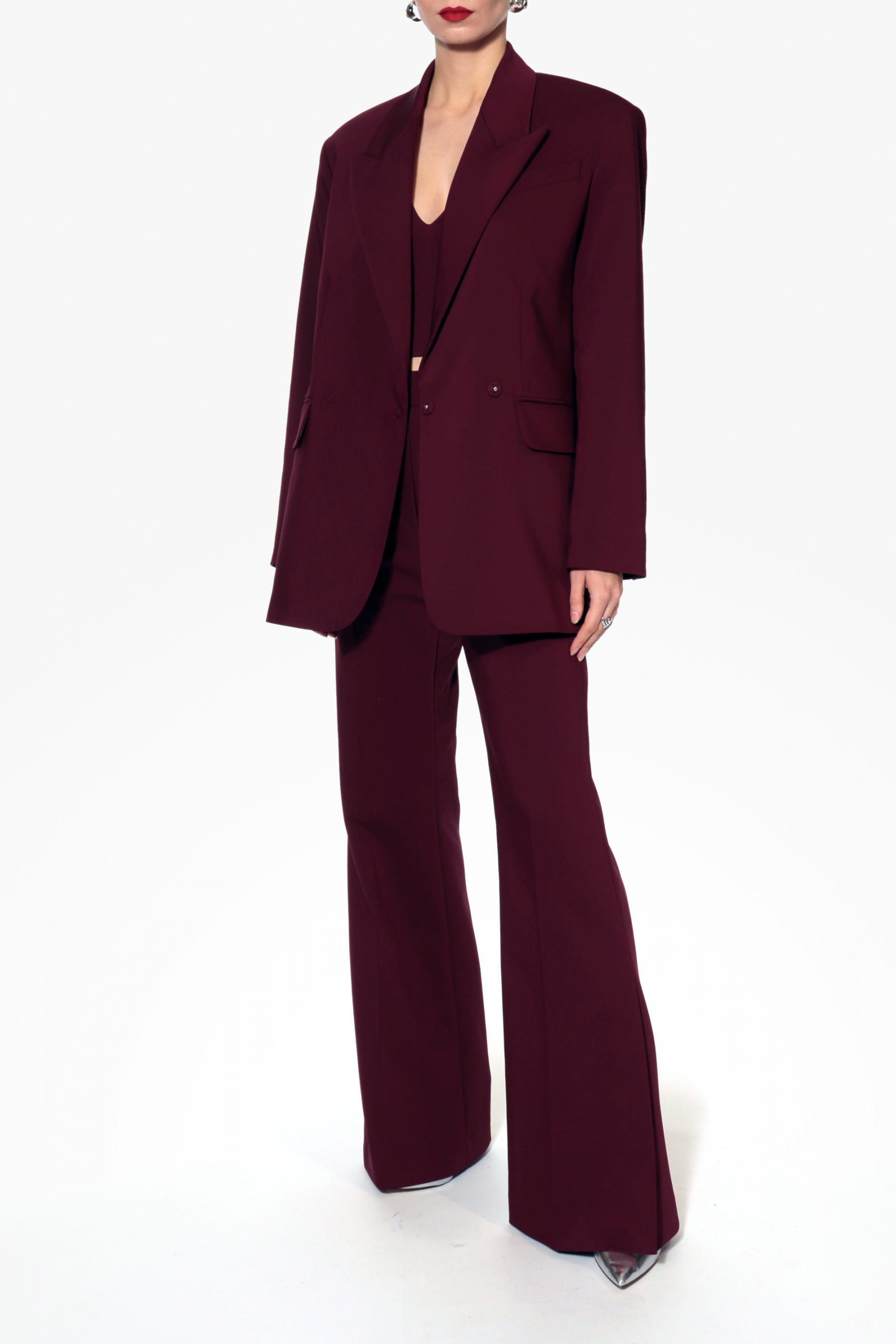 Blazer Blair Burgundy Wine made by HALEWSKI