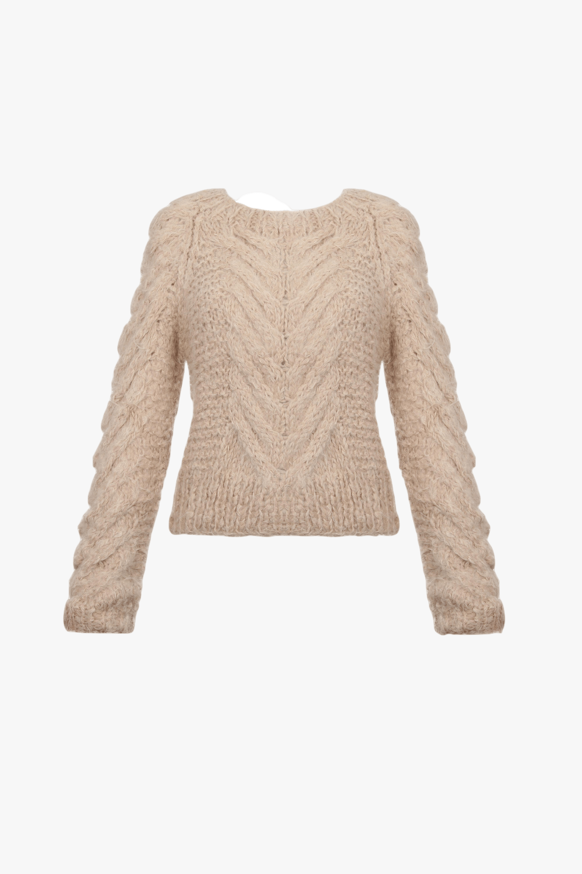 JAQARU sweater in Beige made by AYNI