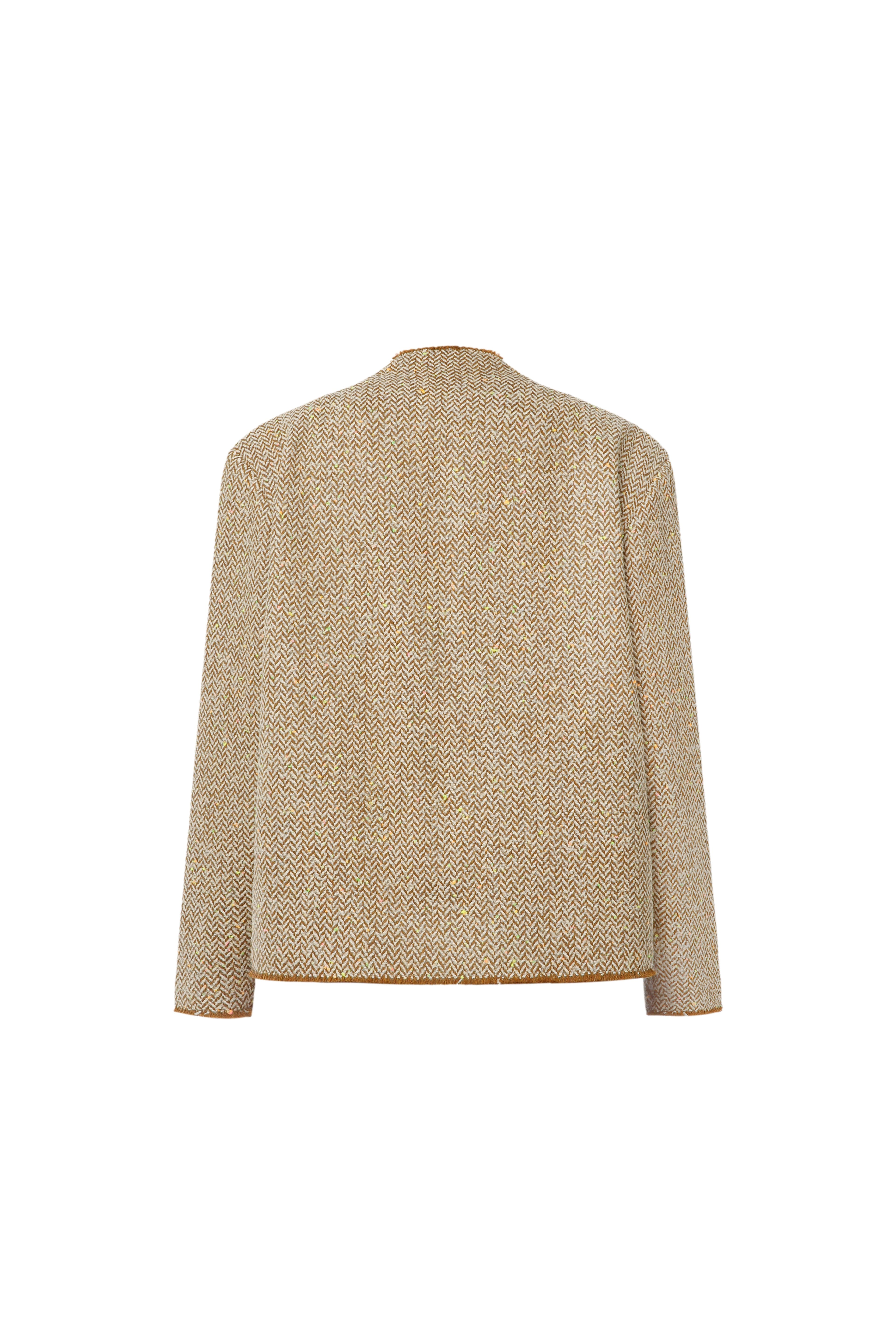 Cotton open cut jacket made by A.M.G