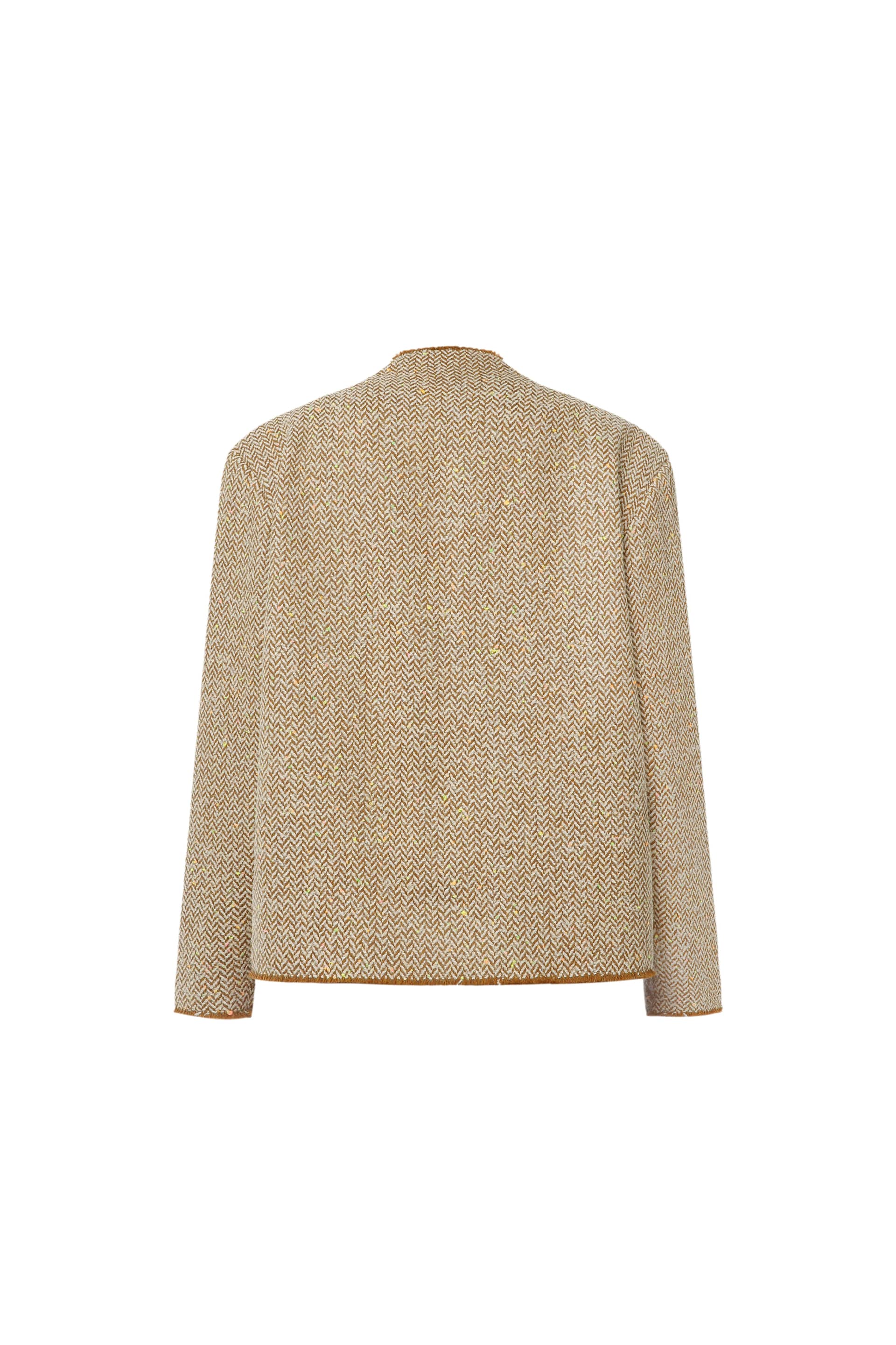 Cotton open cut jacket made by A.M.G