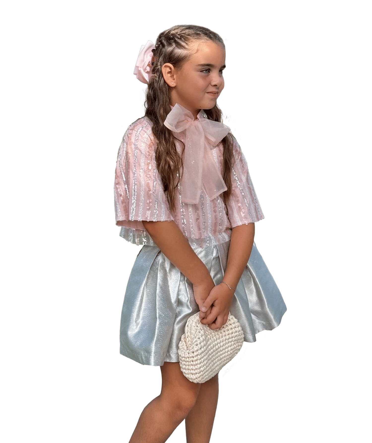 Sparkling Bow Girls Outfit | 2 Pieces made by Mama Luma