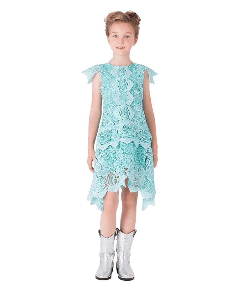 Floral Lace Girls Dress made by Mama Luma