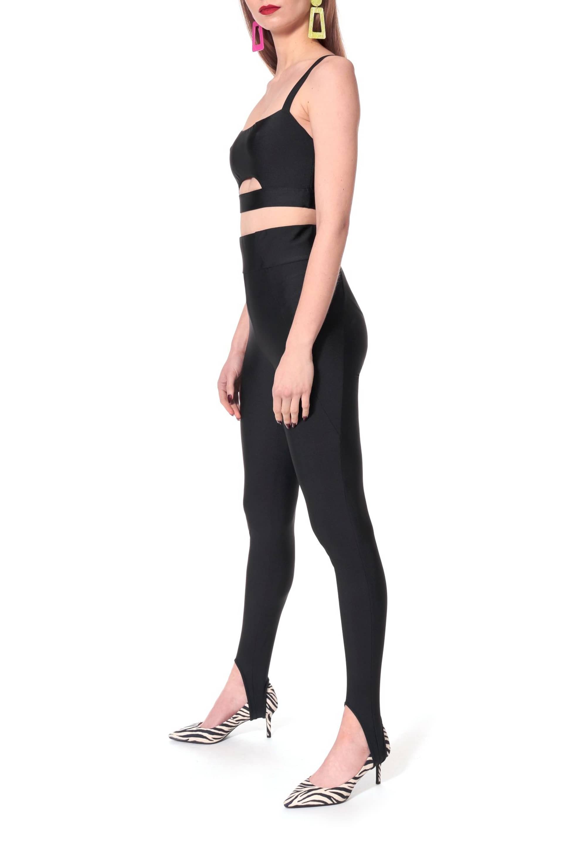 Pants Gia Background Black made by HALEWSKI