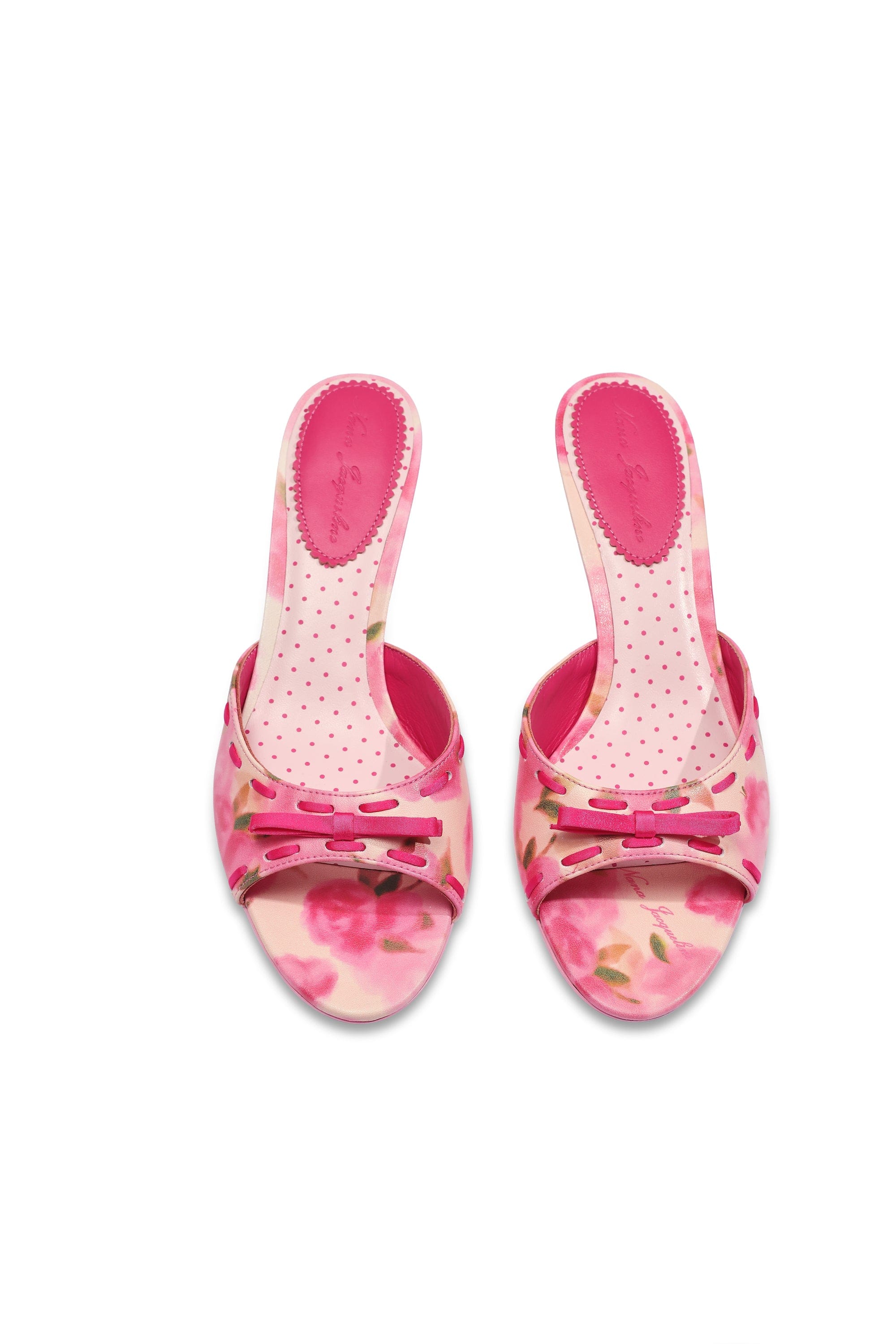 Paulina Bow Heels (Rose) (Final Sale) in Pink made by Nana Jacqueline