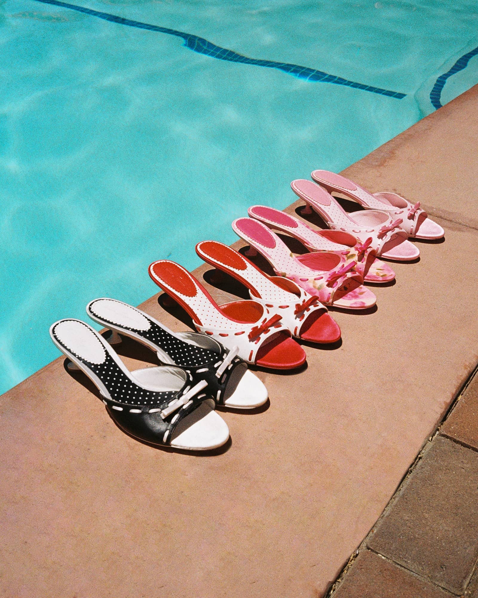 Paulina Bow Heels (Rose) (Final Sale) in Pink made by Nana Jacqueline