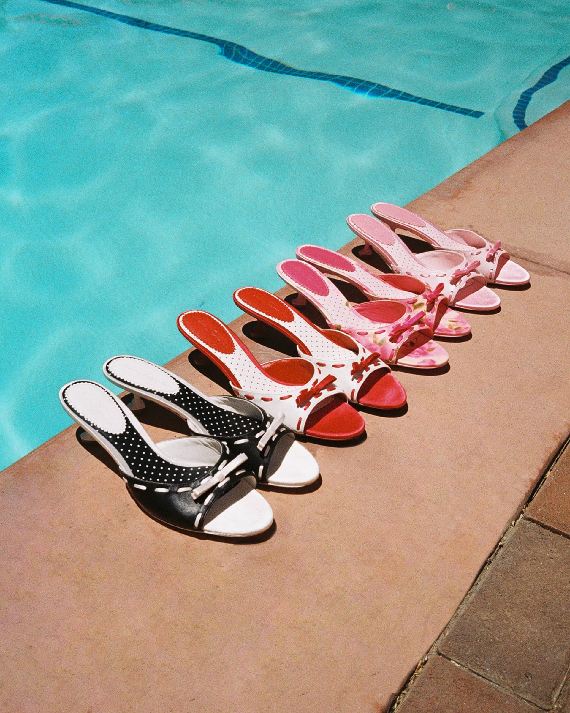 Paulina Bow Heels (Rose) (Final Sale) in Pink made by Nana Jacqueline