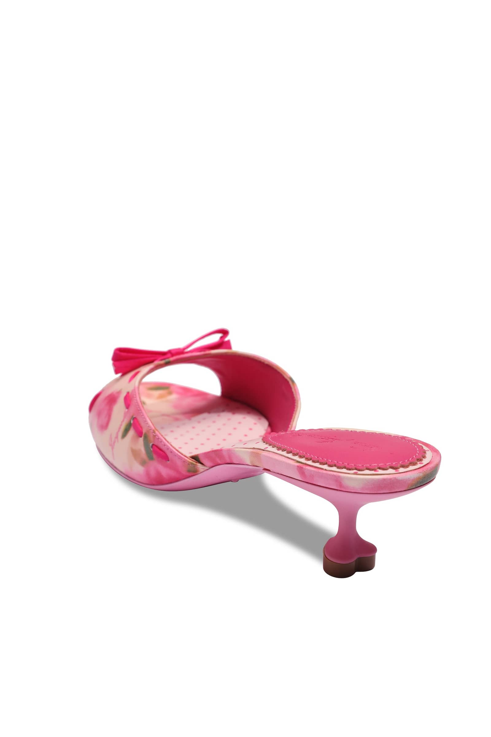 Paulina Bow Heels (Rose) (Final Sale) in Pink made by Nana Jacqueline