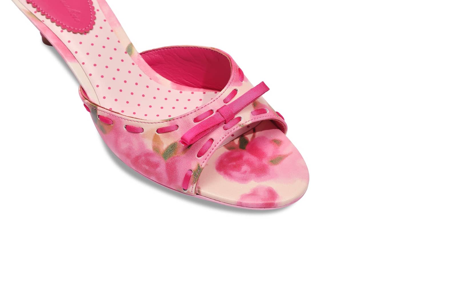 Paulina Bow Heels (Rose) (Final Sale) in Pink made by Nana Jacqueline