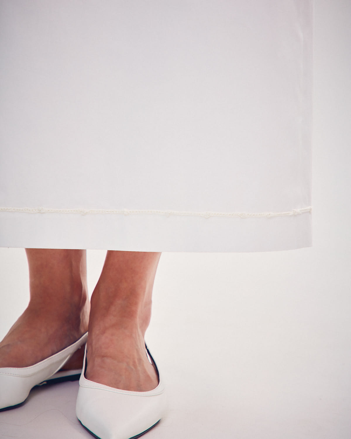 SKIRT WITH KNITTED ORNAMENT made by DELEGAN Clothes