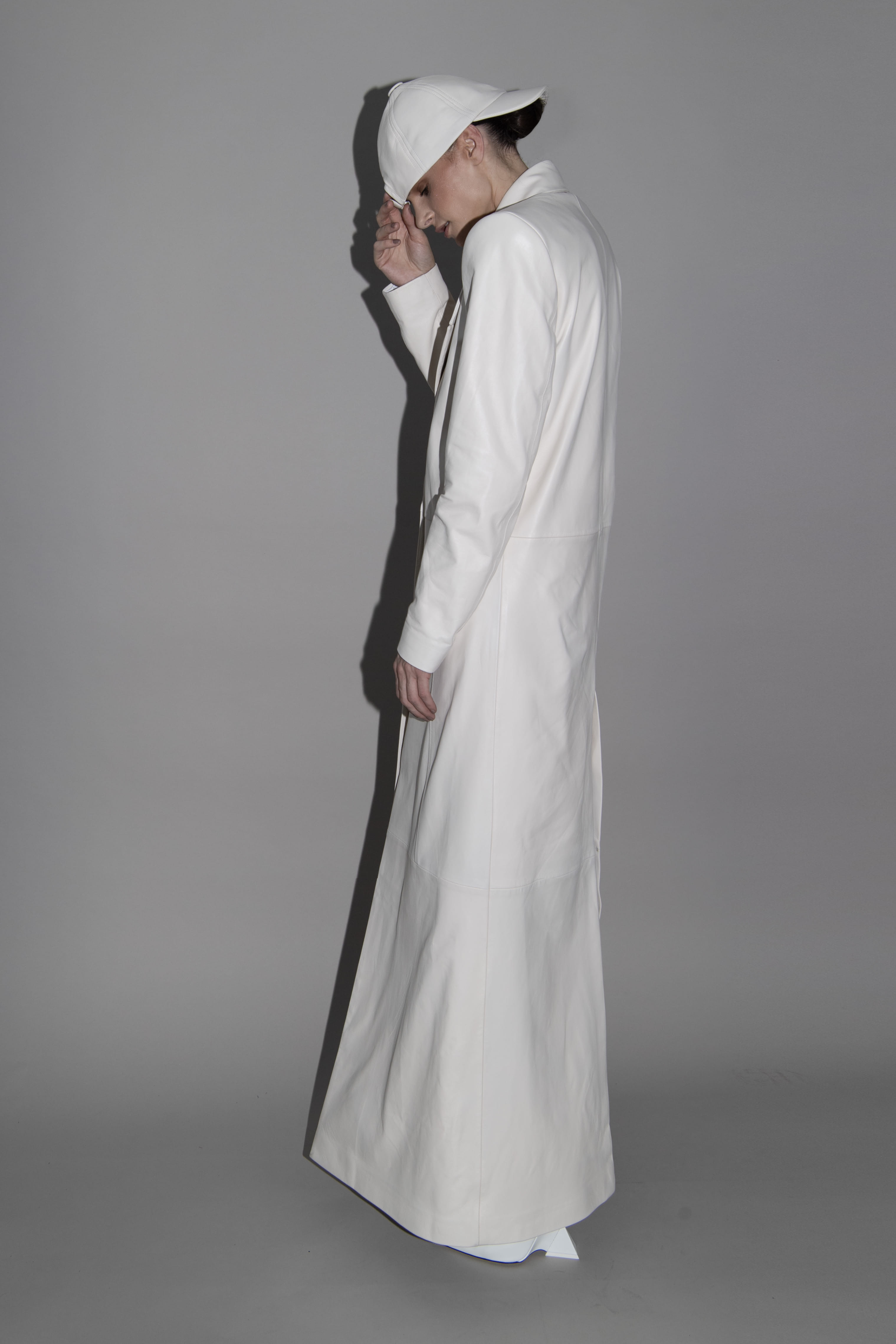 lambskin cap in White made by Vestiaire d'un Oiseau Libre