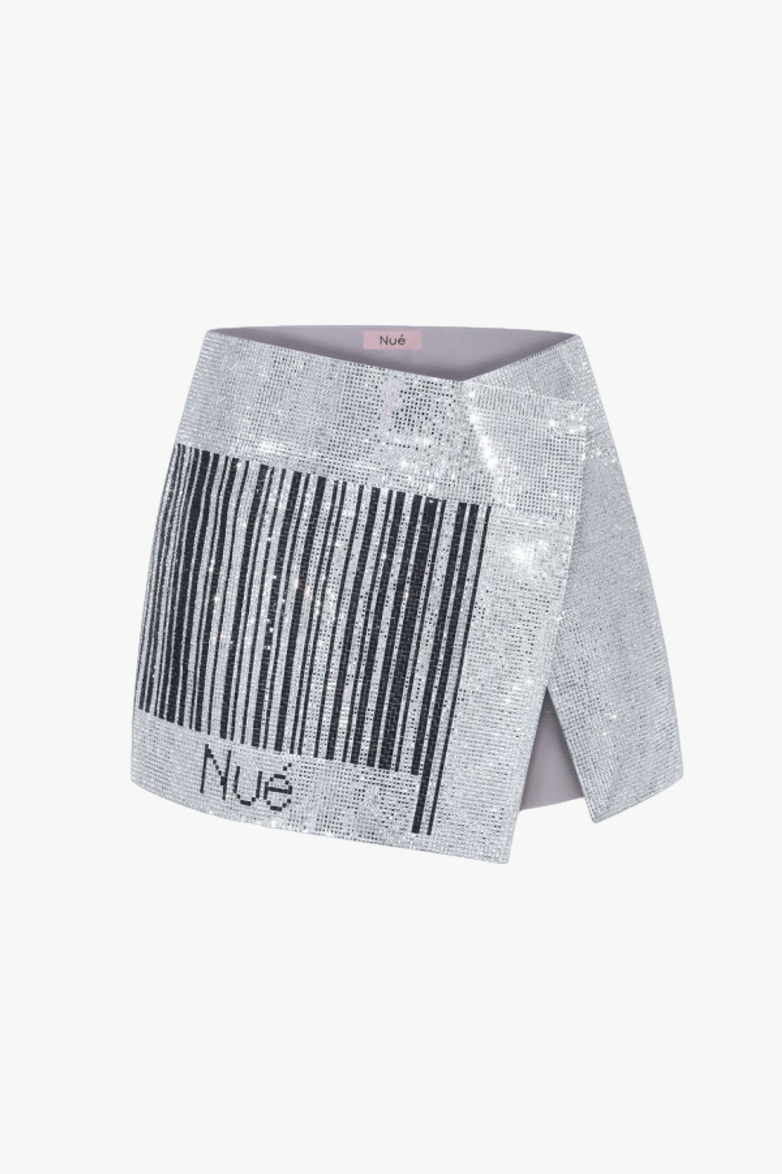 BARCODE MIRROR SKIRT made by NUÉ
