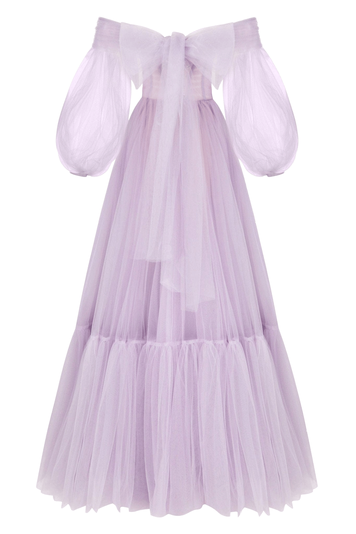 milla purple dress Milla Women's Sheer Sleeves Maxi Tulle Dress