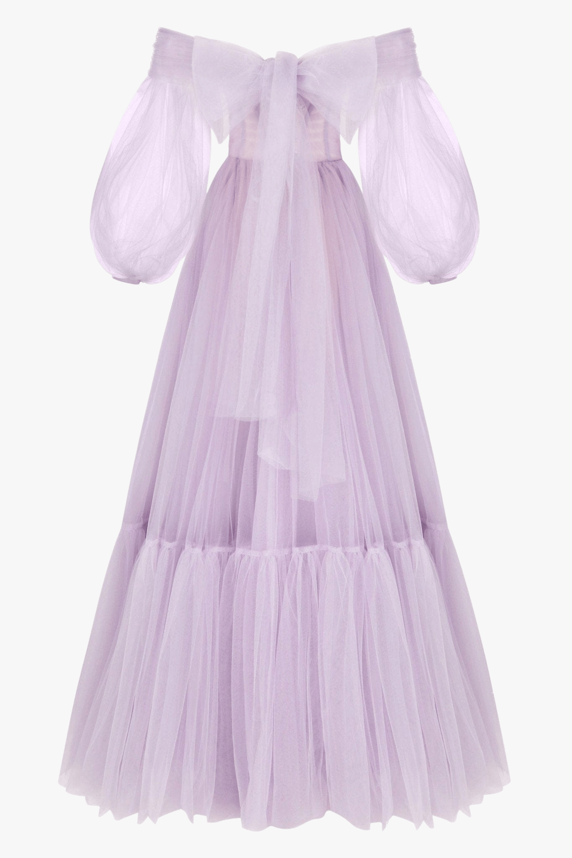 milla purple dress Milla Women's Sheer Sleeves Maxi Tulle Dress