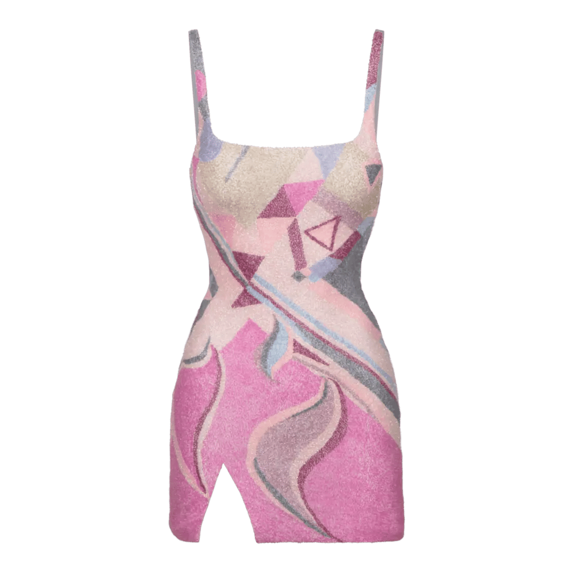 Sofia Halterneck Hand  Beaded Party Dress in Pink made by Oceanus Swimwear