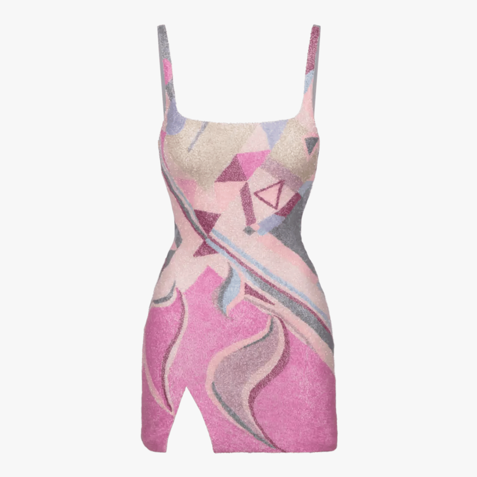 Sofia Halterneck Hand Beaded Party Dress in Pink made by Oceanus Swimwear