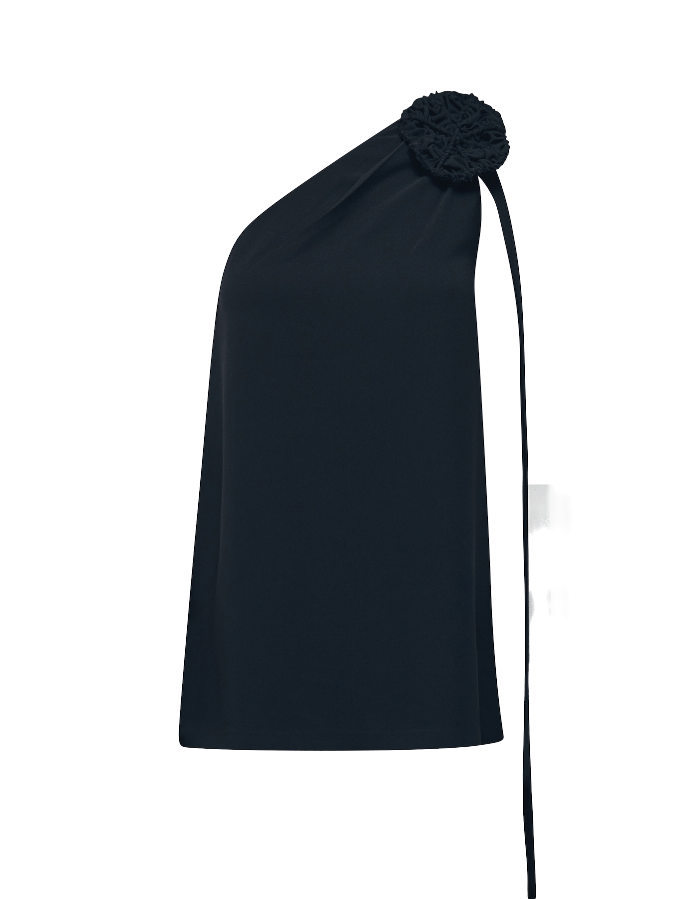 DERFLA Black Crepe Blouse made by MAET