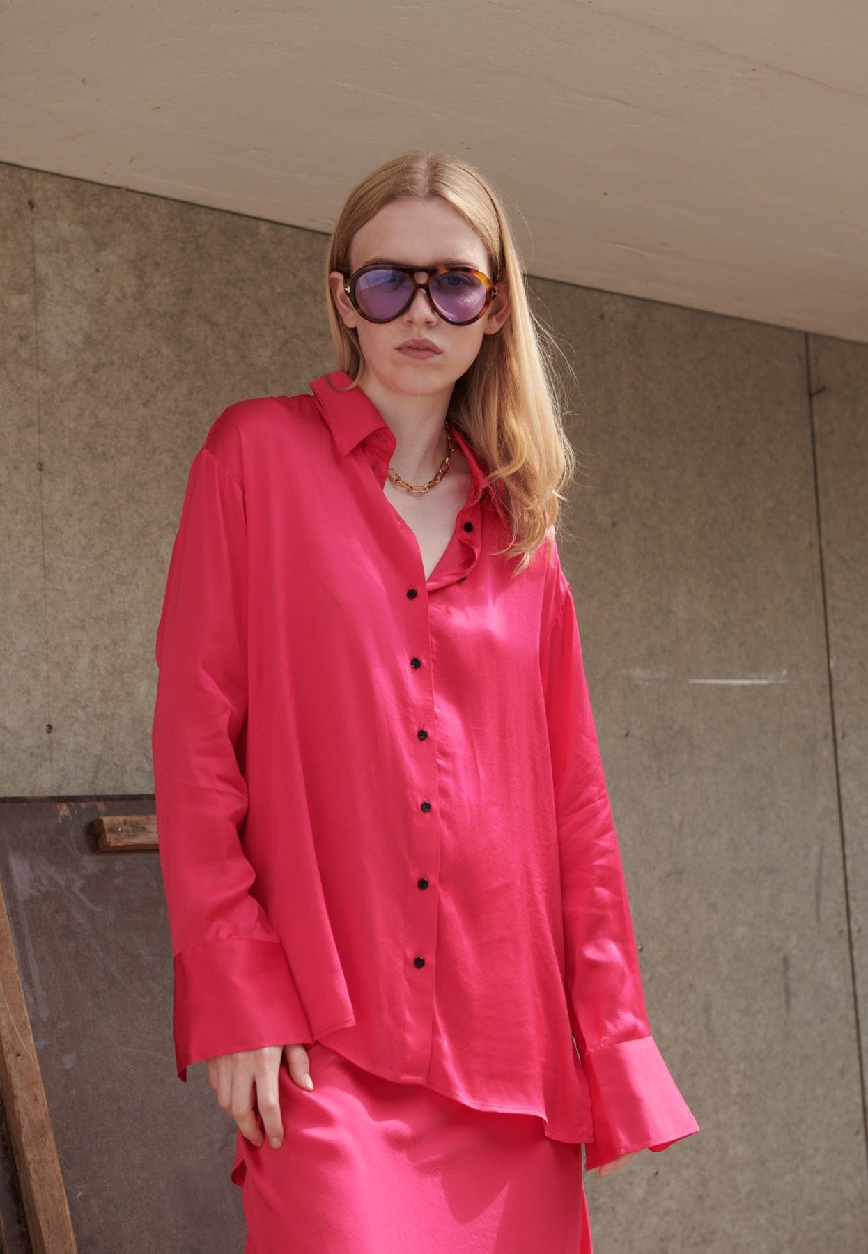 Jenka Shirt - Fusia made by HERSKIND