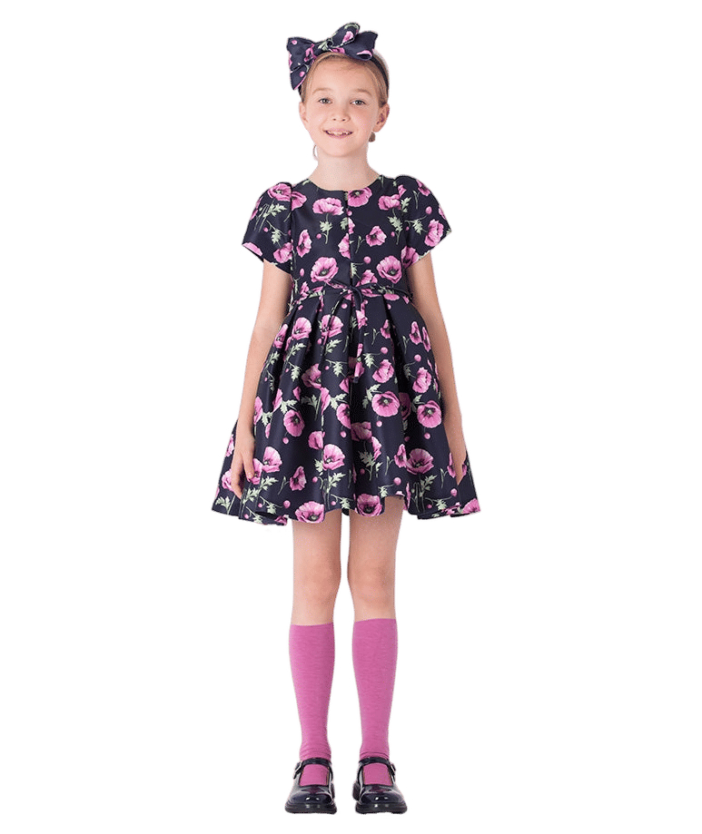 Orchid Valley Girls Dress made by Mama Luma