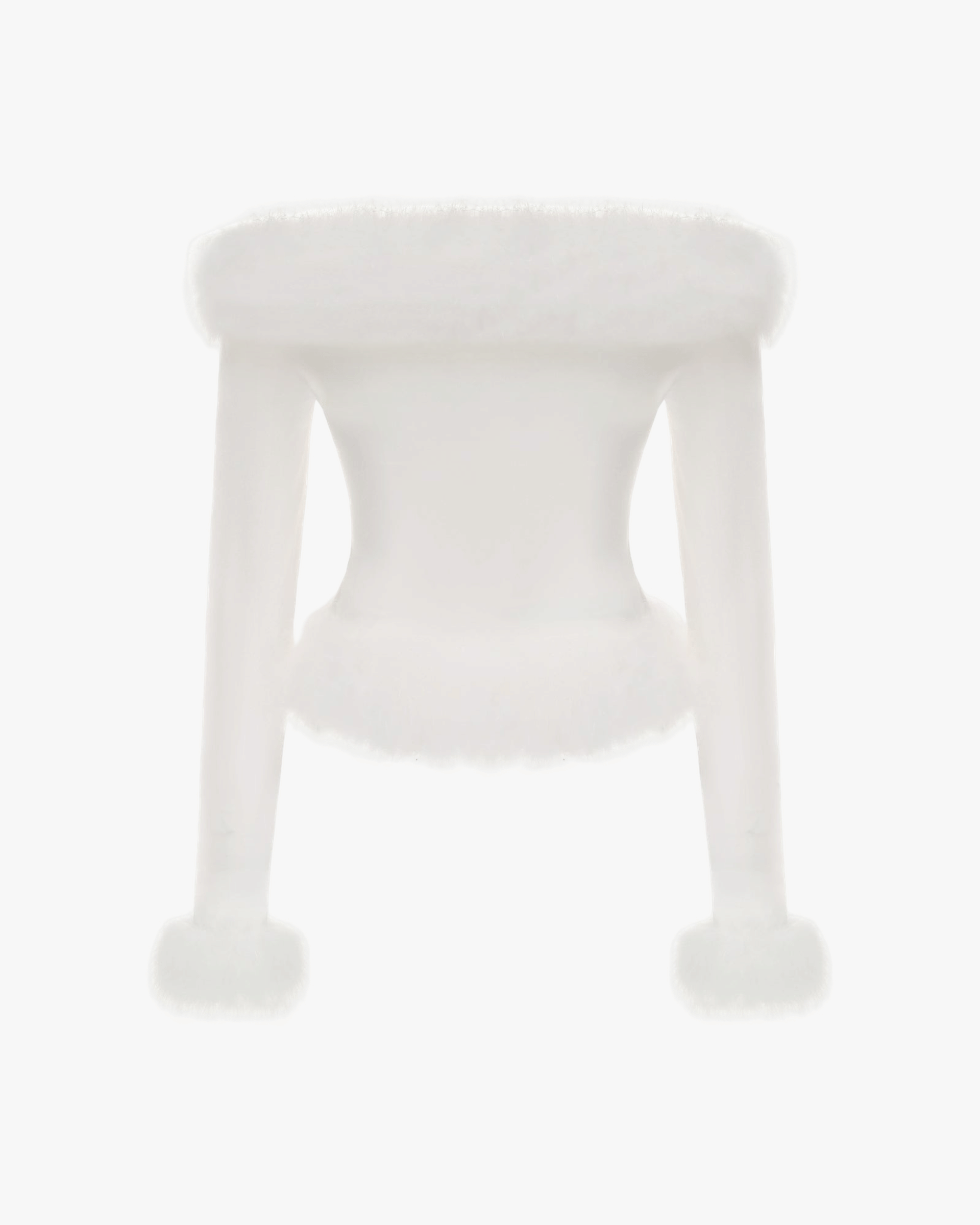 Viola Feather Top (White) made by Nana Jacqueline