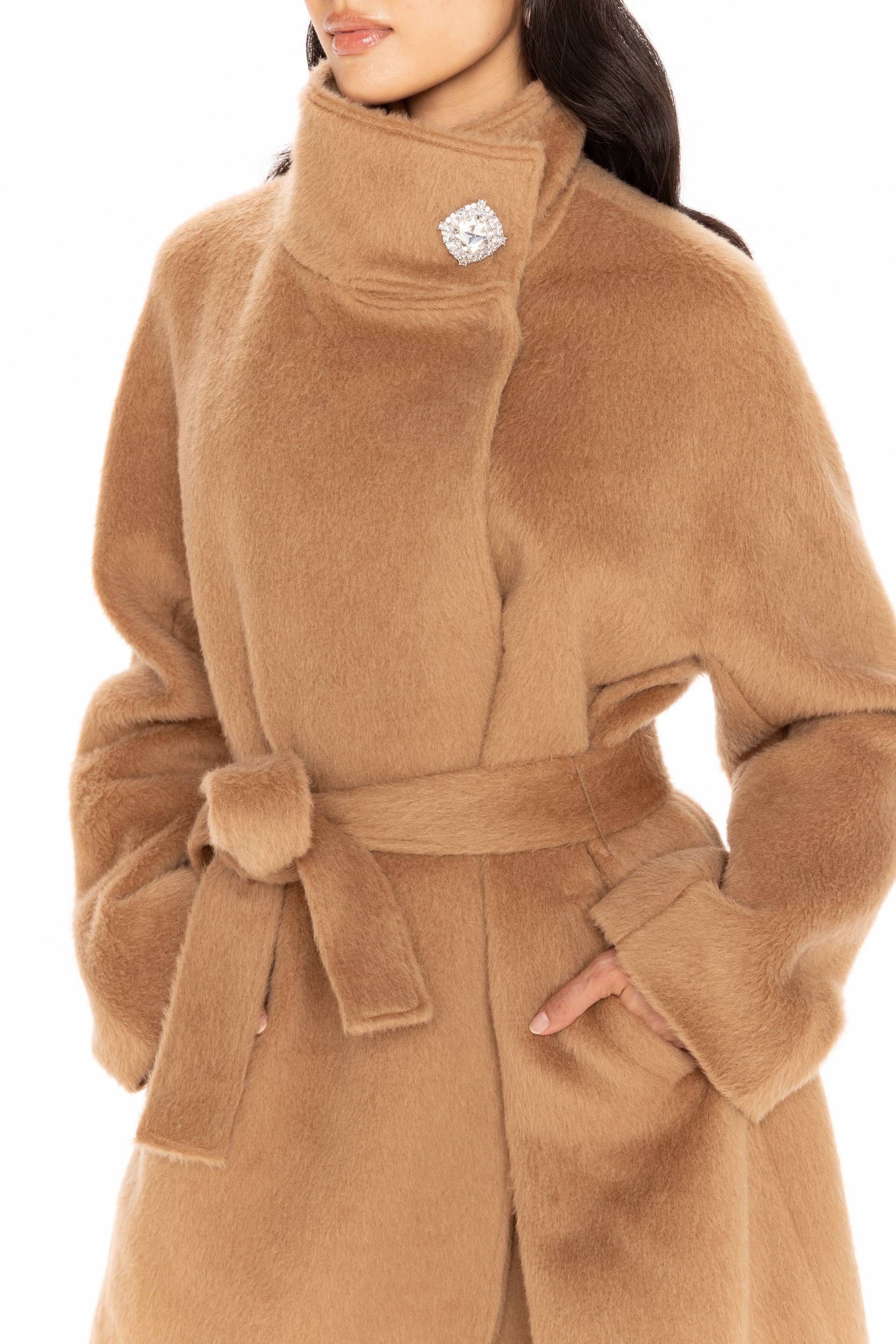 Audrey Long Coat (Camel) made by Nana Jacqueline