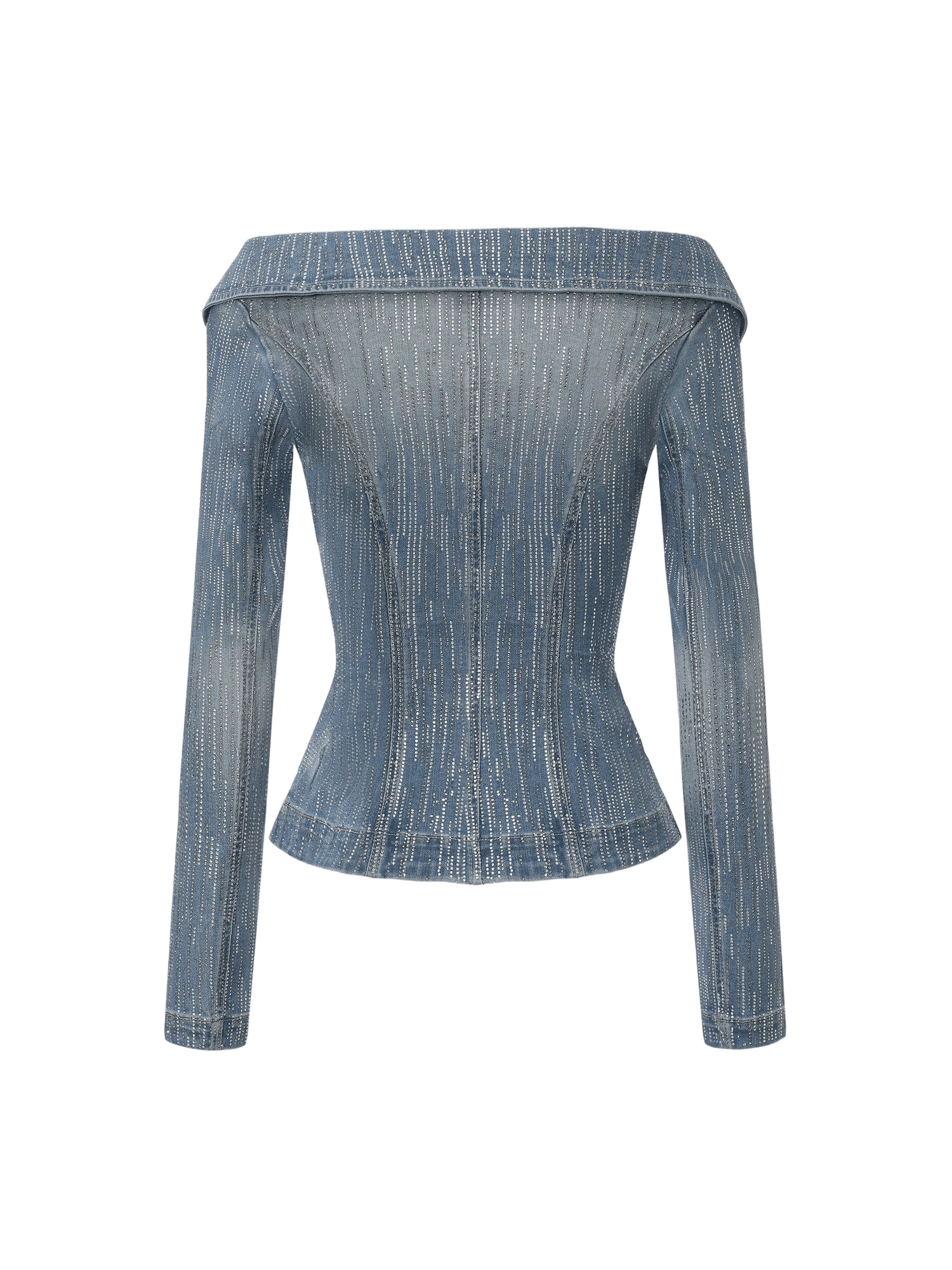 Monique Crystal Blue Denim Top made by Nana Jacqueline