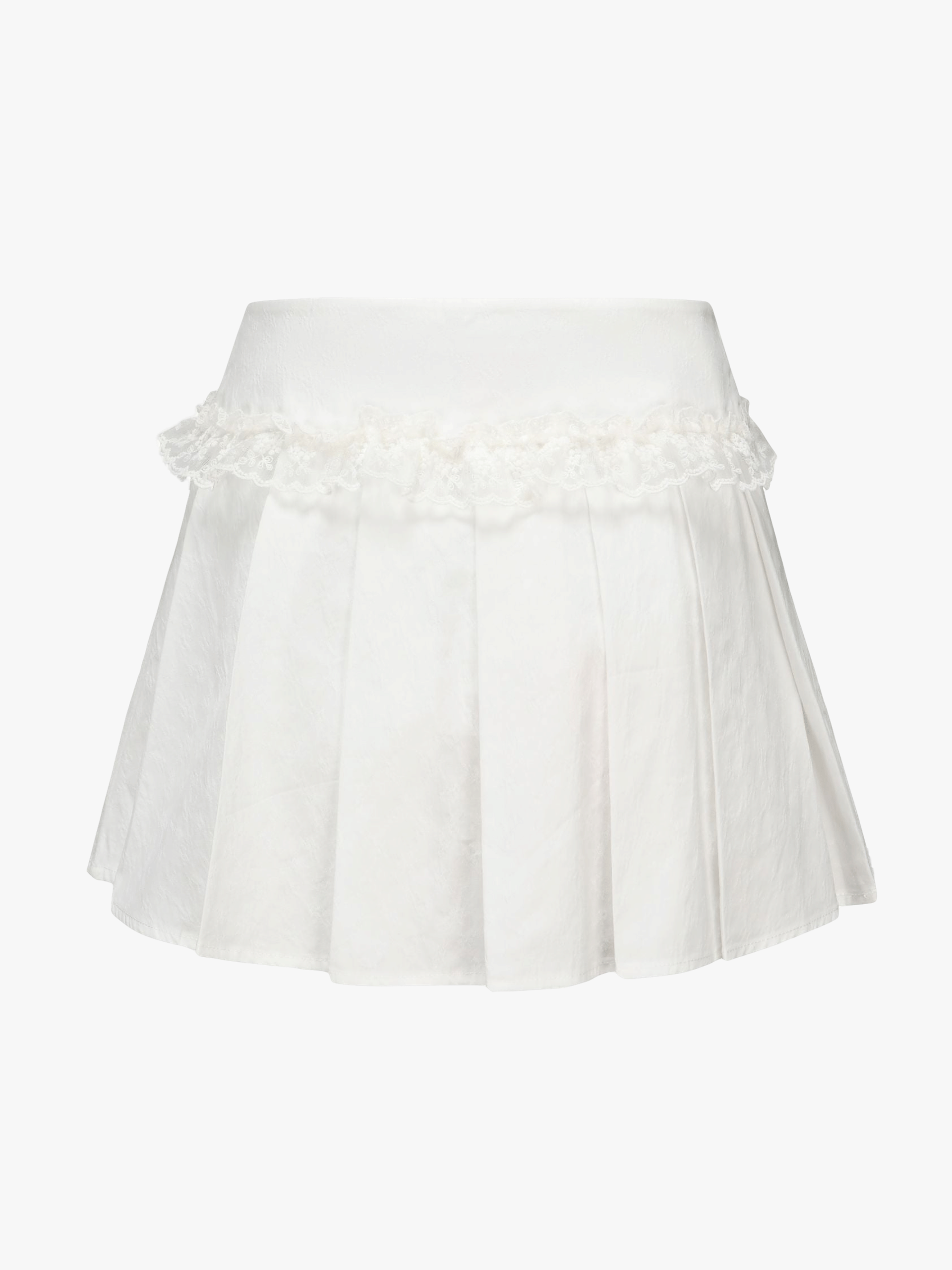 Maddie Lace Skirt in White made by Nana Jacqueline