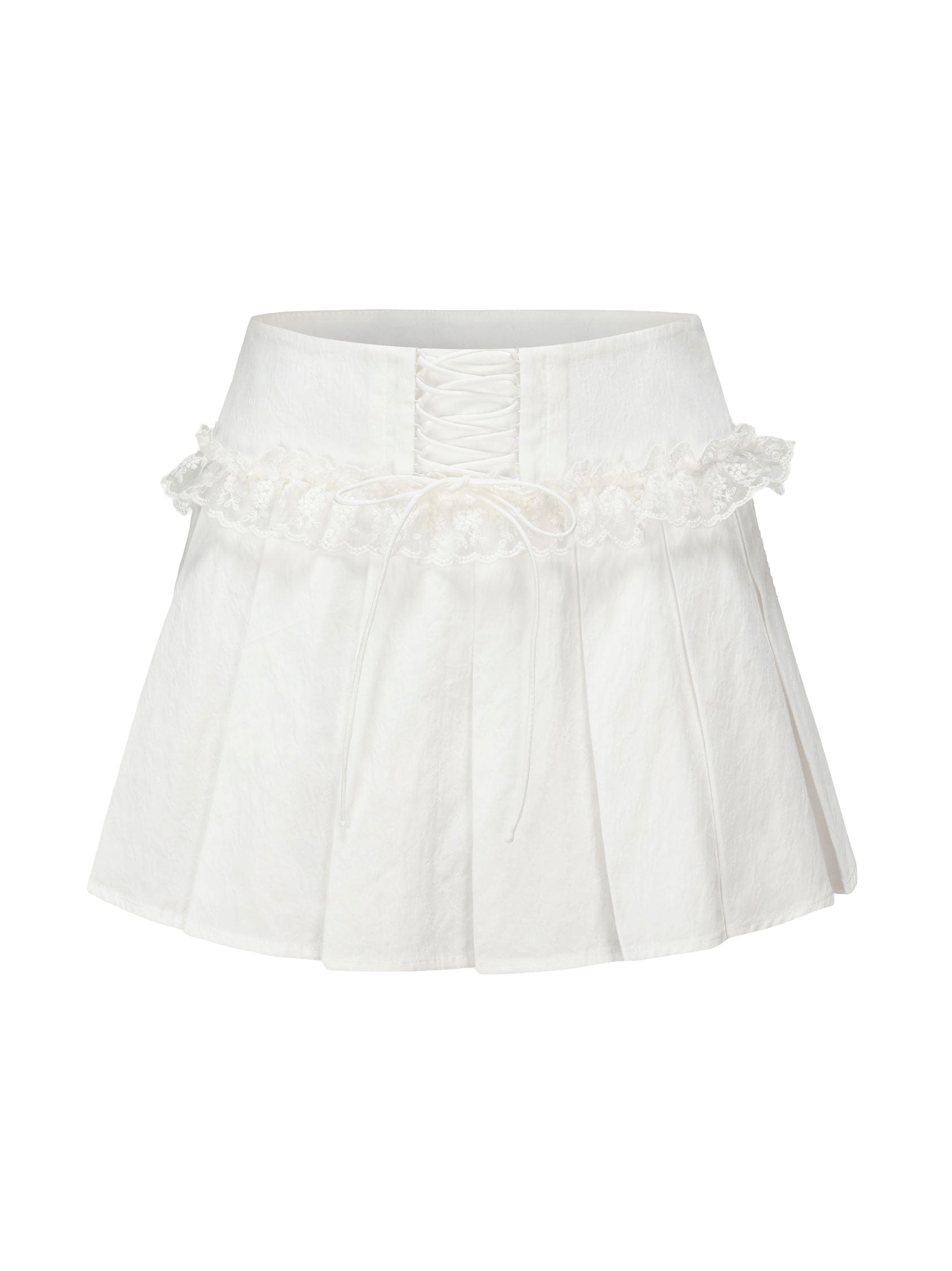 Maddie Lace Skirt in White made by Nana Jacqueline