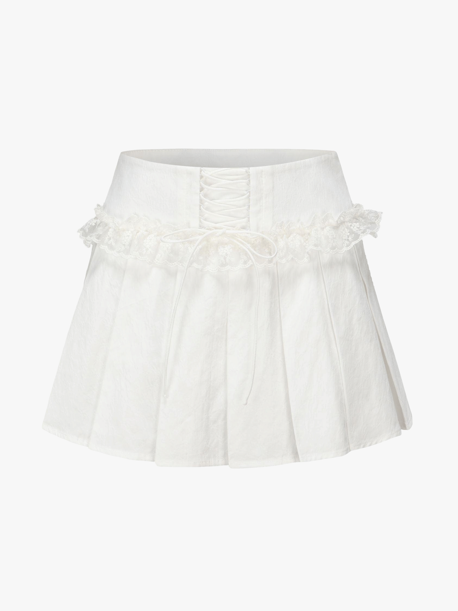 Maddie Lace Skirt in White made by Nana Jacqueline