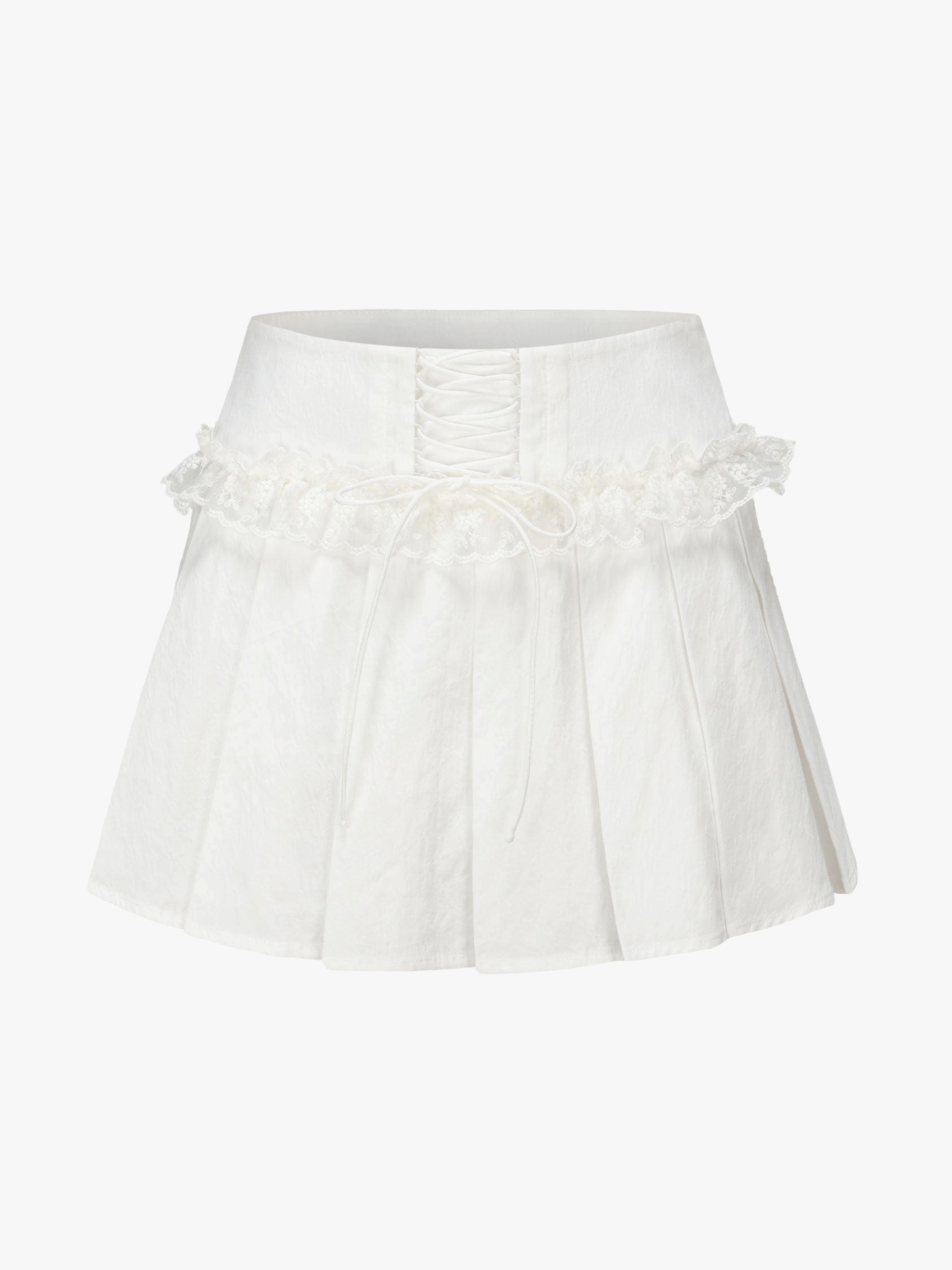 Maddie Lace Skirt in White made by Nana Jacqueline