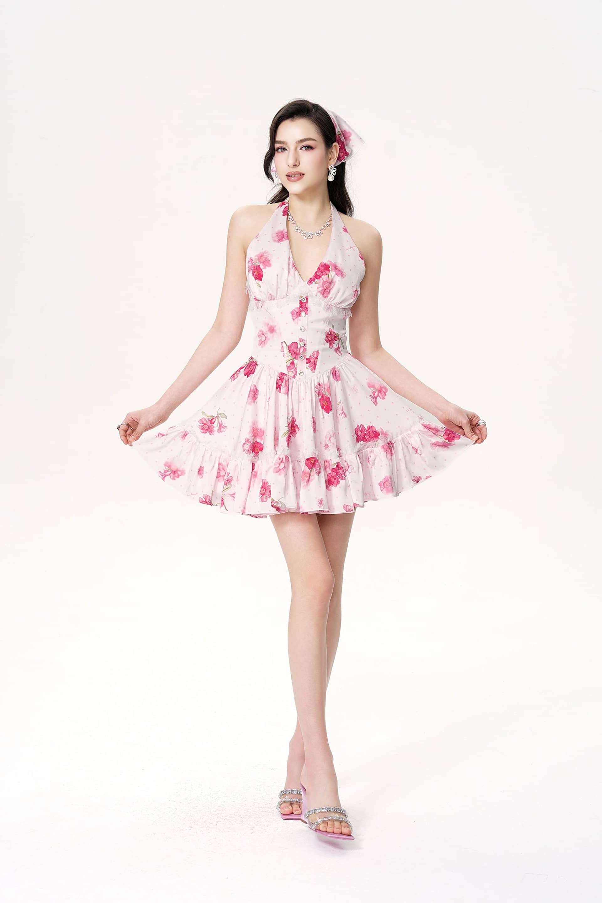 Rosaline Dress (Pink) made by Nana Jacqueline