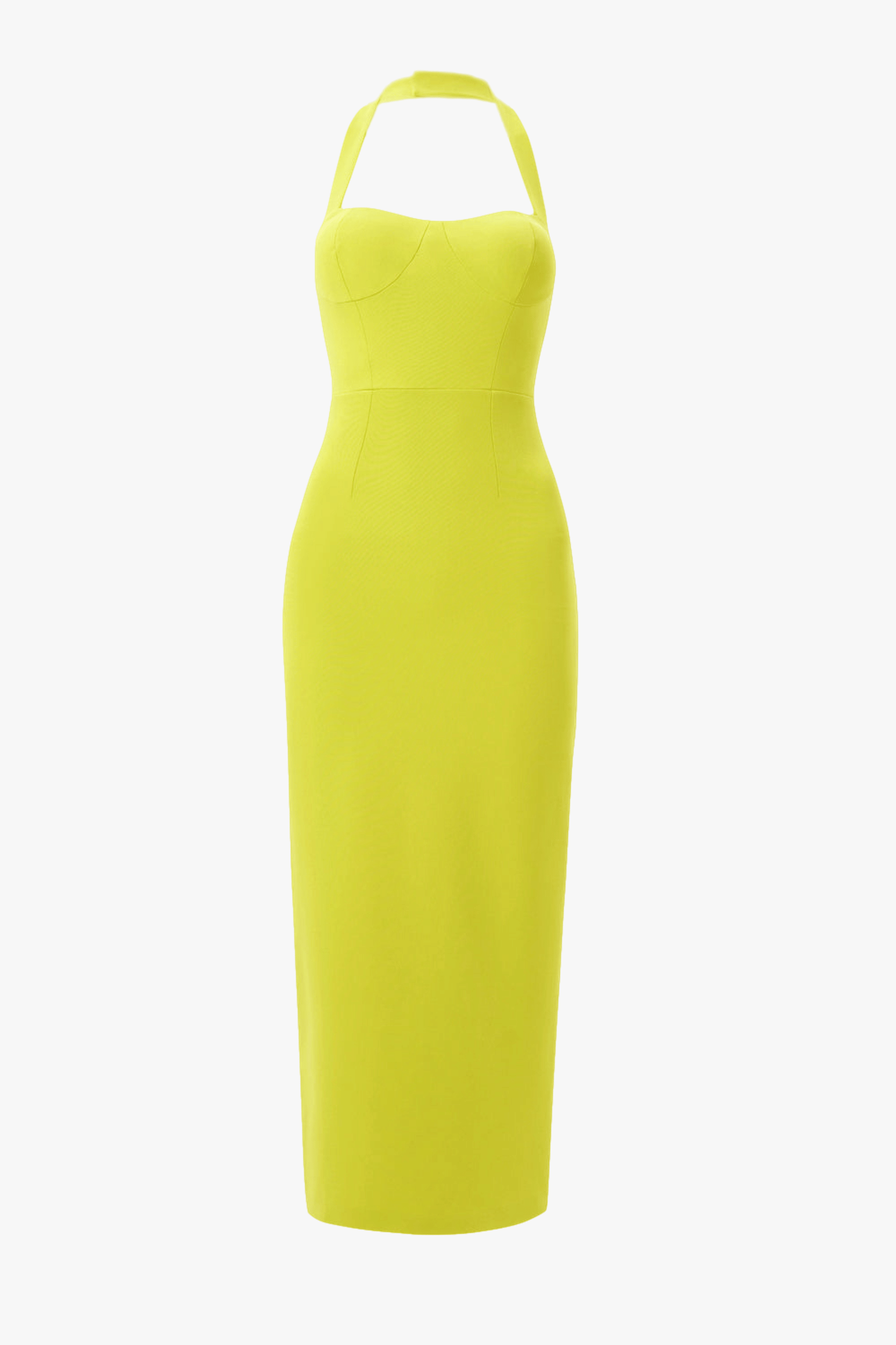 Zoa Green Bustier Midi Dress made by Lora Istanbul