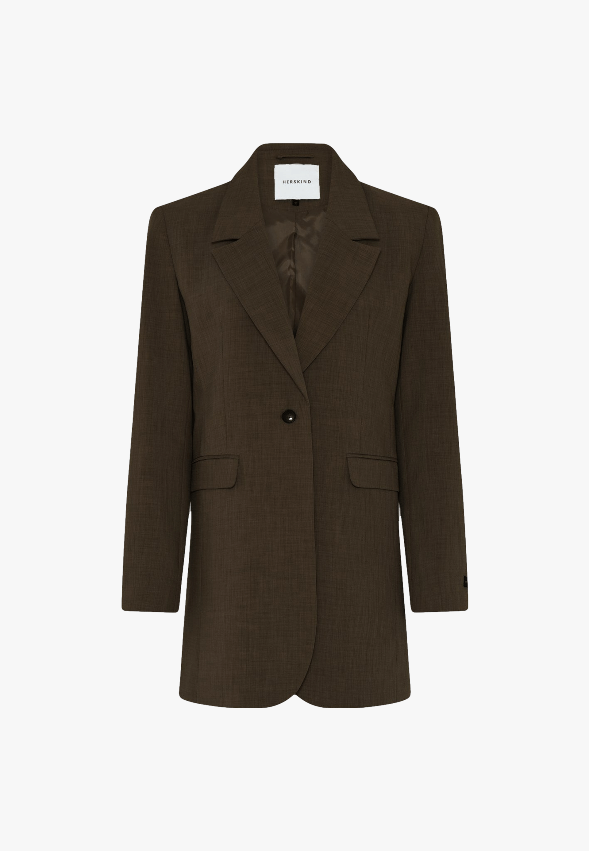 Nat Blazer - Dark Chocolate in Brown made by HERSKIND