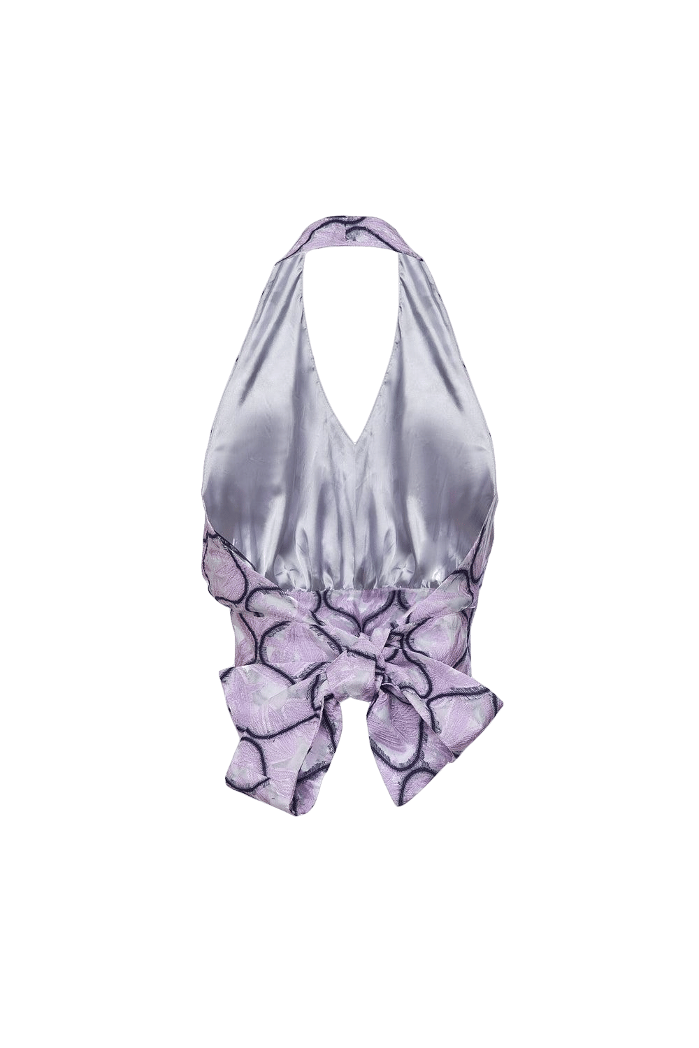 Lavender Cross-Front Top made by ANDREEVA