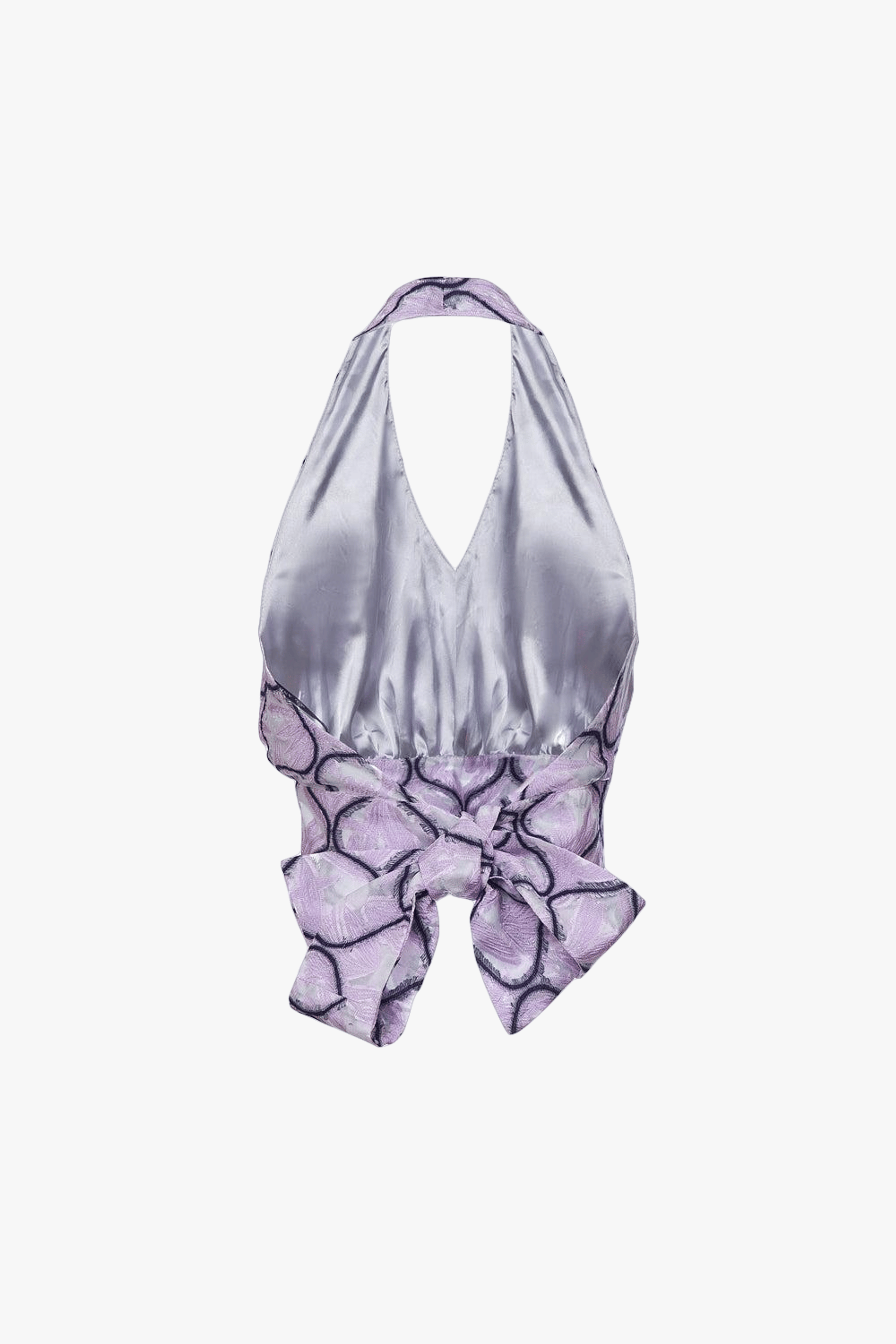 Lavender Cross-Front Top made by ANDREEVA