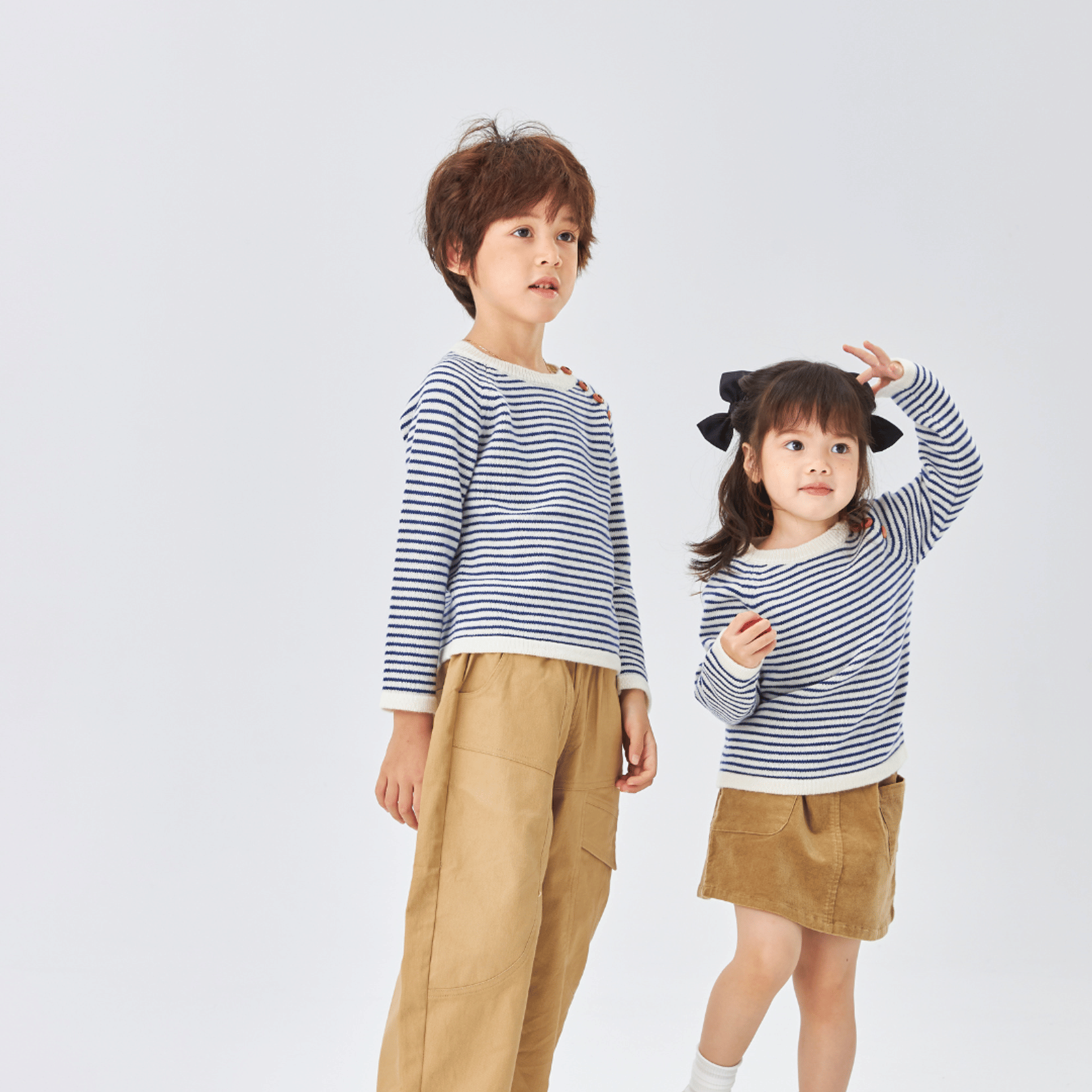 Nautical Navy Blue Striped Merino Wool Jumper made by CozyU