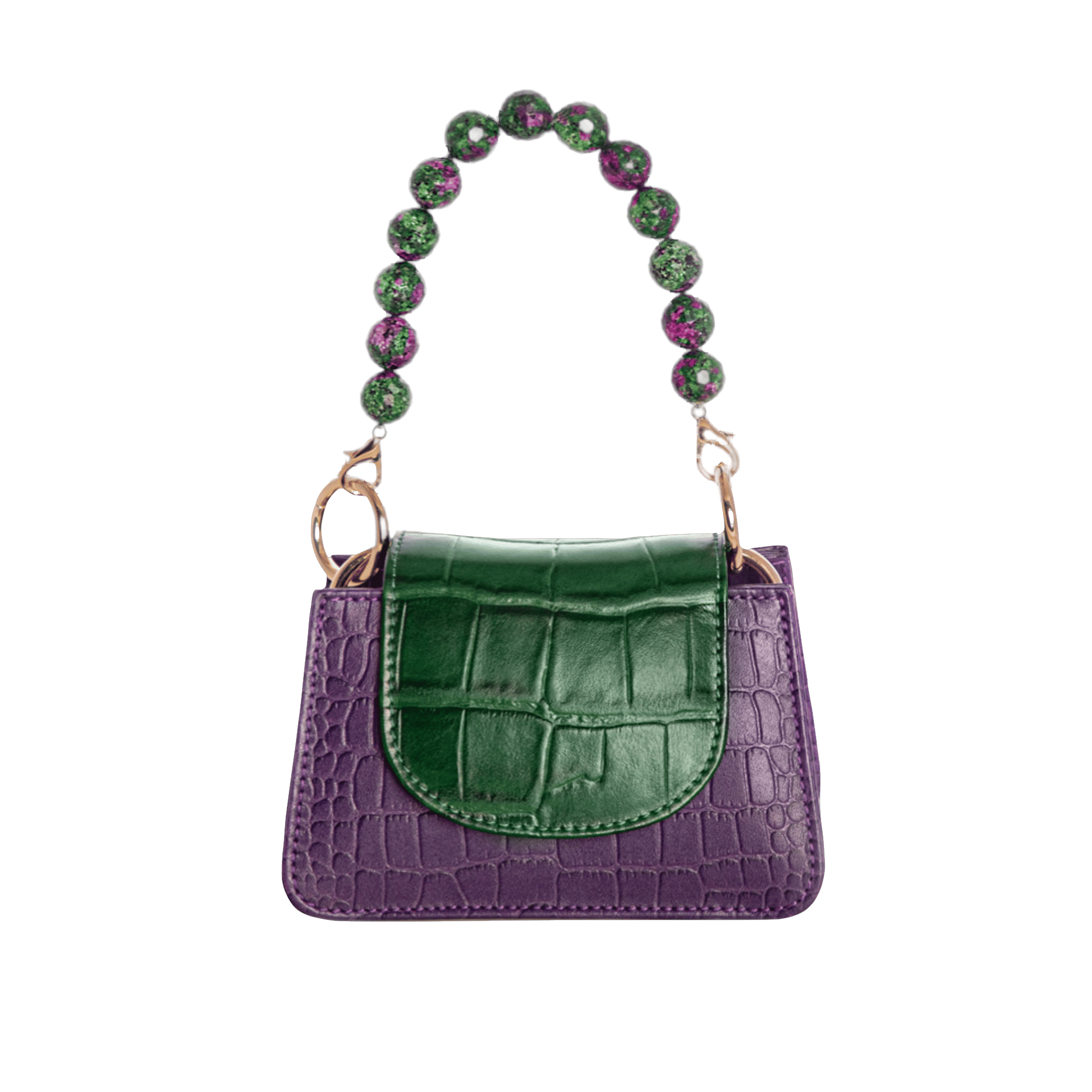 Horra - Purple x Green - Mini bag made by ALIEL