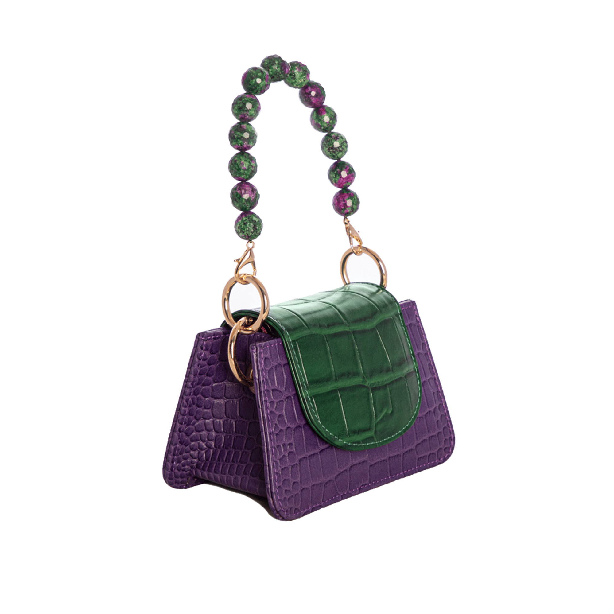Horra - Purple x Green - Mini bag made by ALIEL