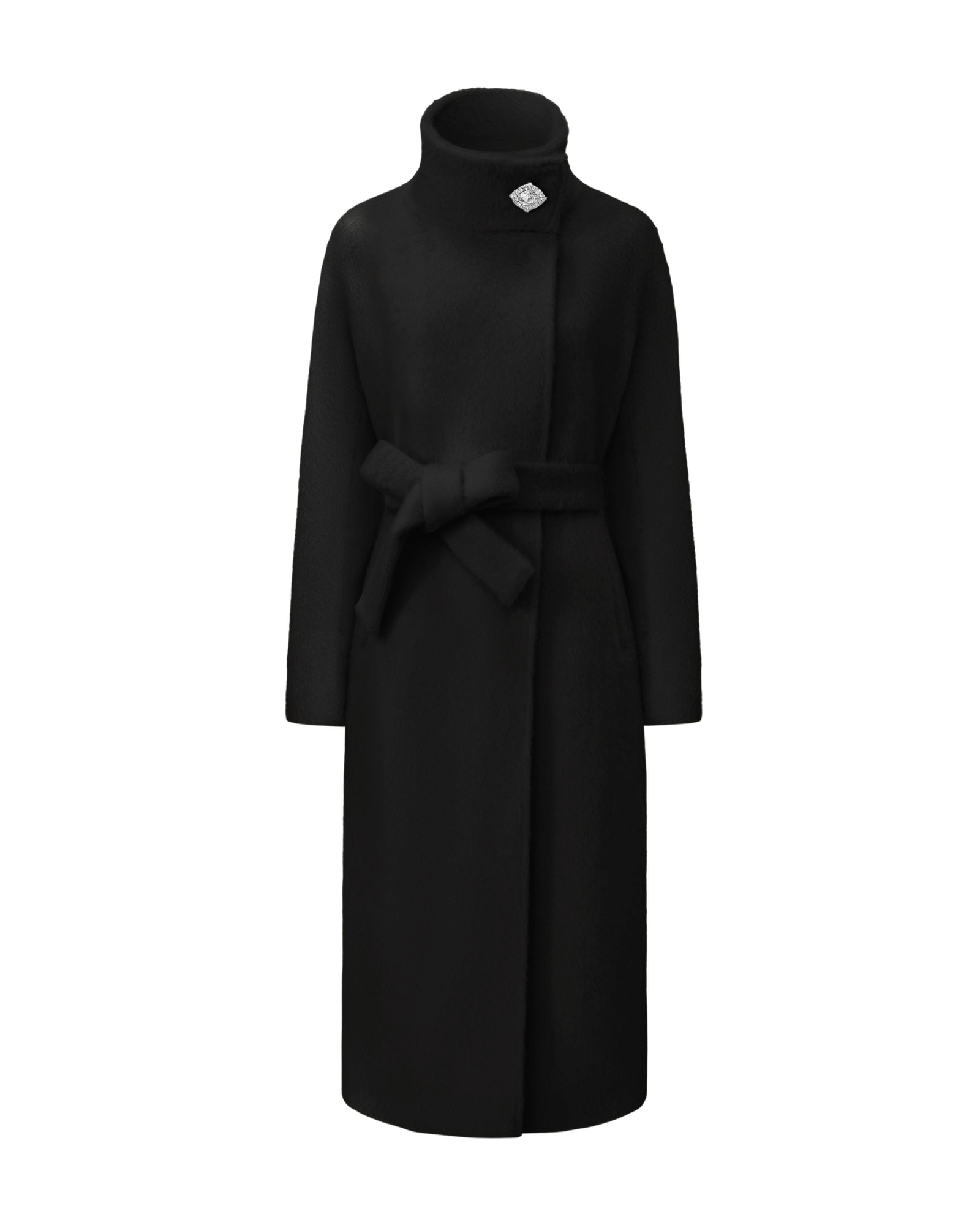 Audrey Long Coat (Black) made by Nana Jacqueline