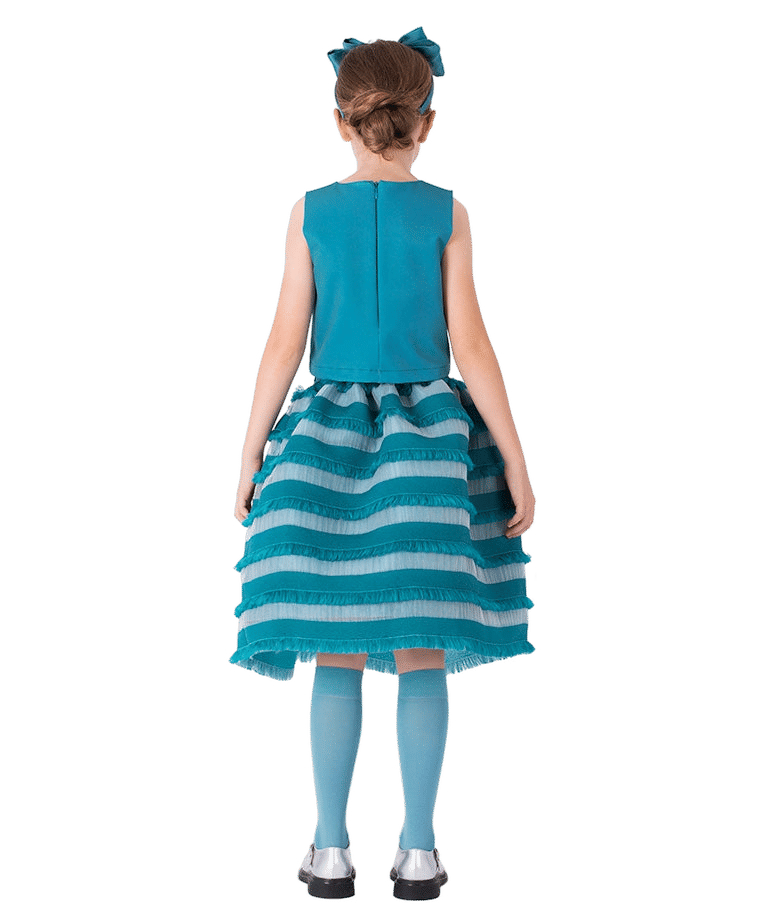 Feather Stripes Girls Outfit  | 2 Pieces made by Mama Luma