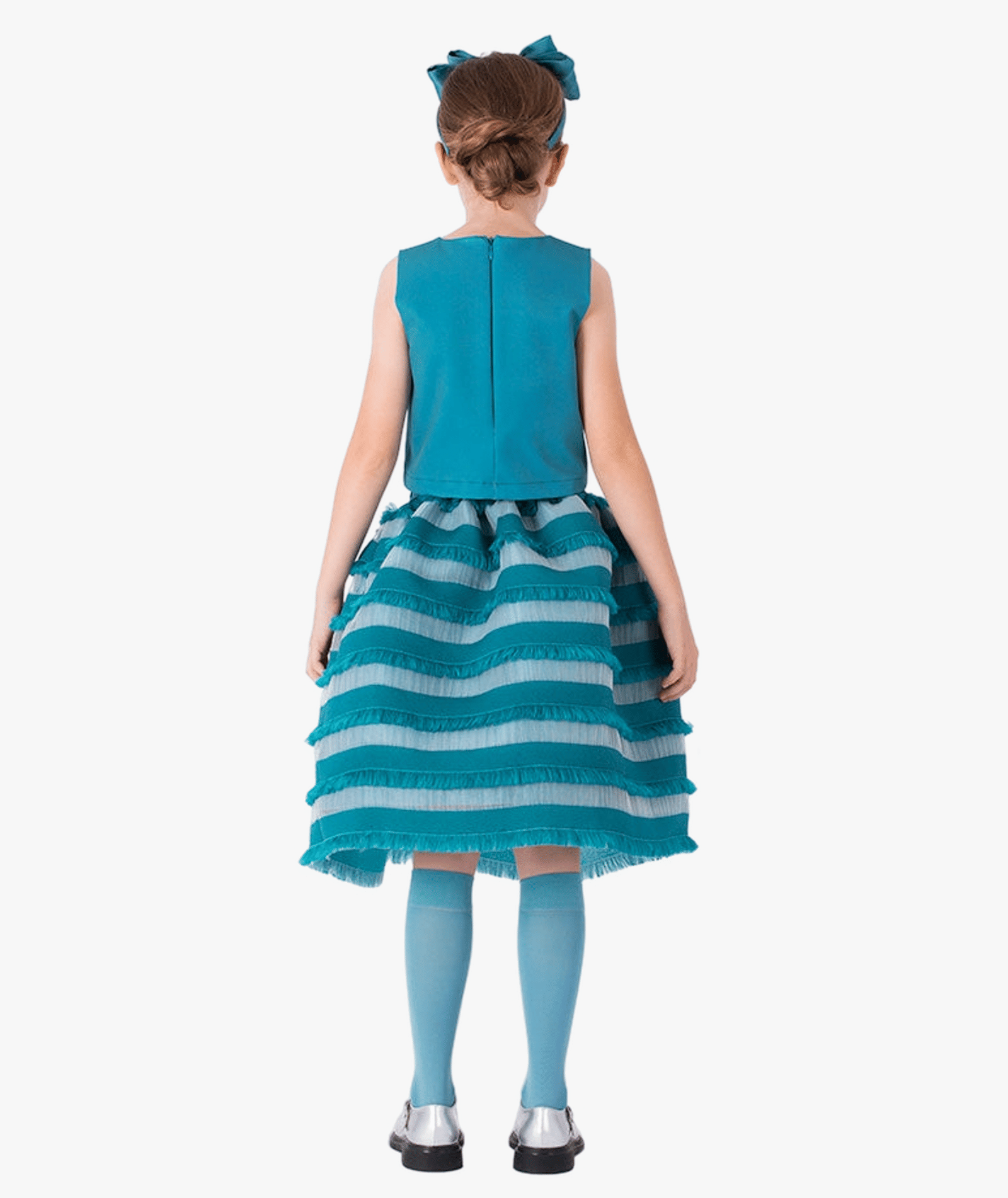 Feather Stripes Girls Outfit | 2 Pieces made by Mama Luma