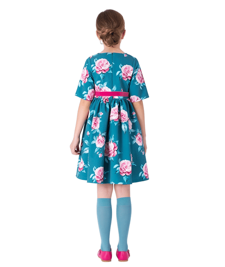 Floral Savaya Girls Dress made by Mama Luma