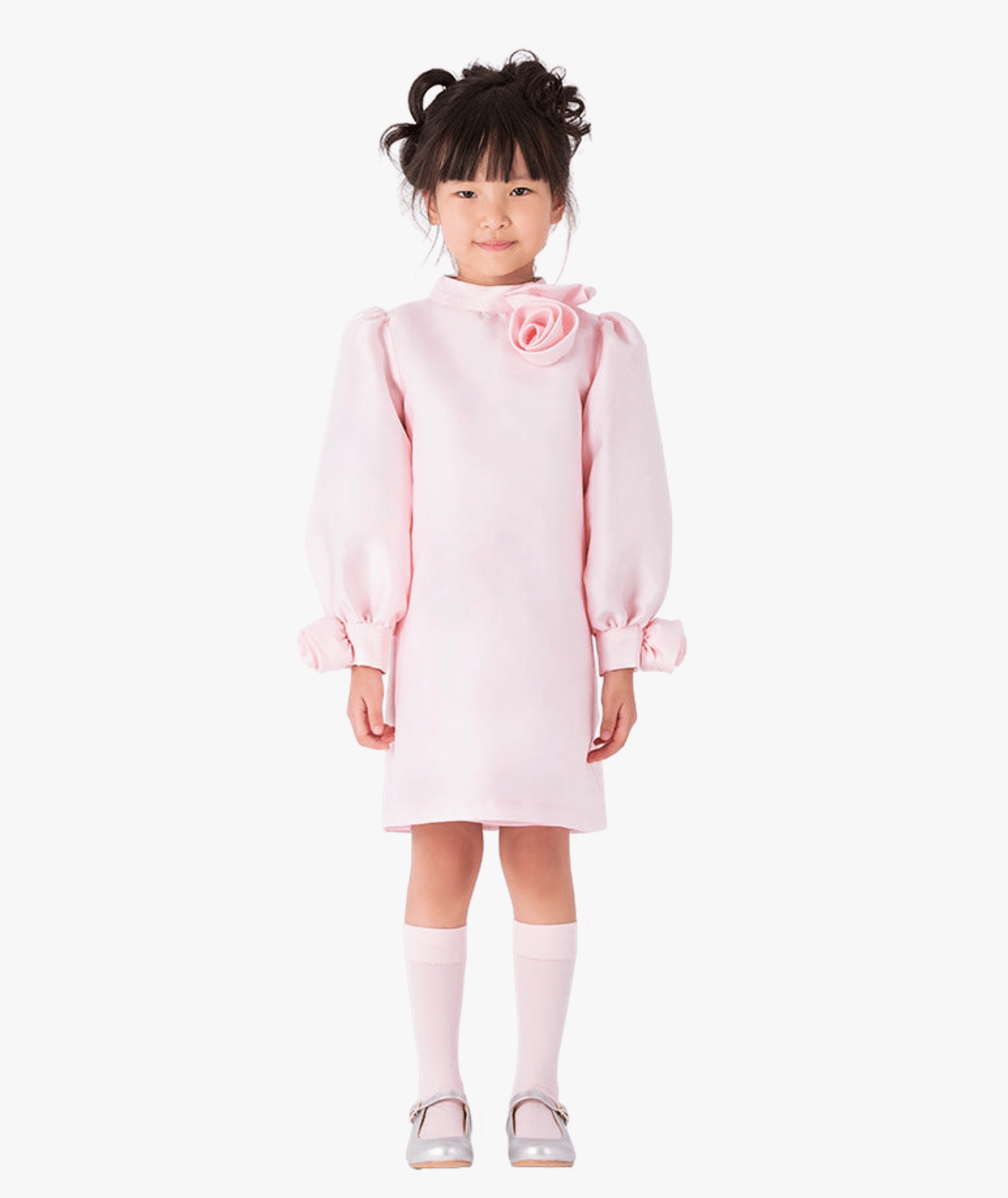 3D Rose Appliqué Girls Dress made by Mama Luma