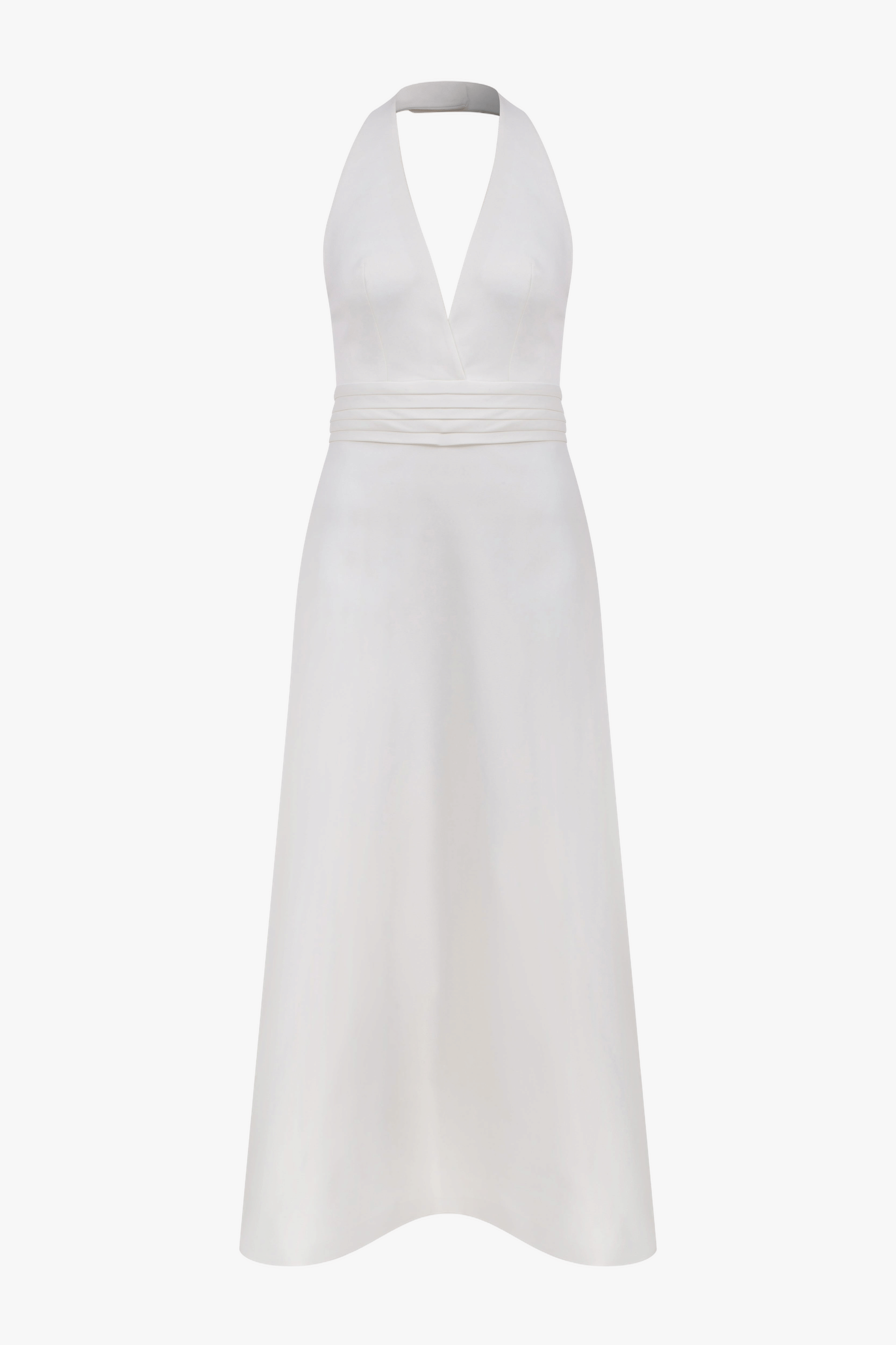 Lauryn Midi Dress In Vanilla Ice made by Nazli Ceren