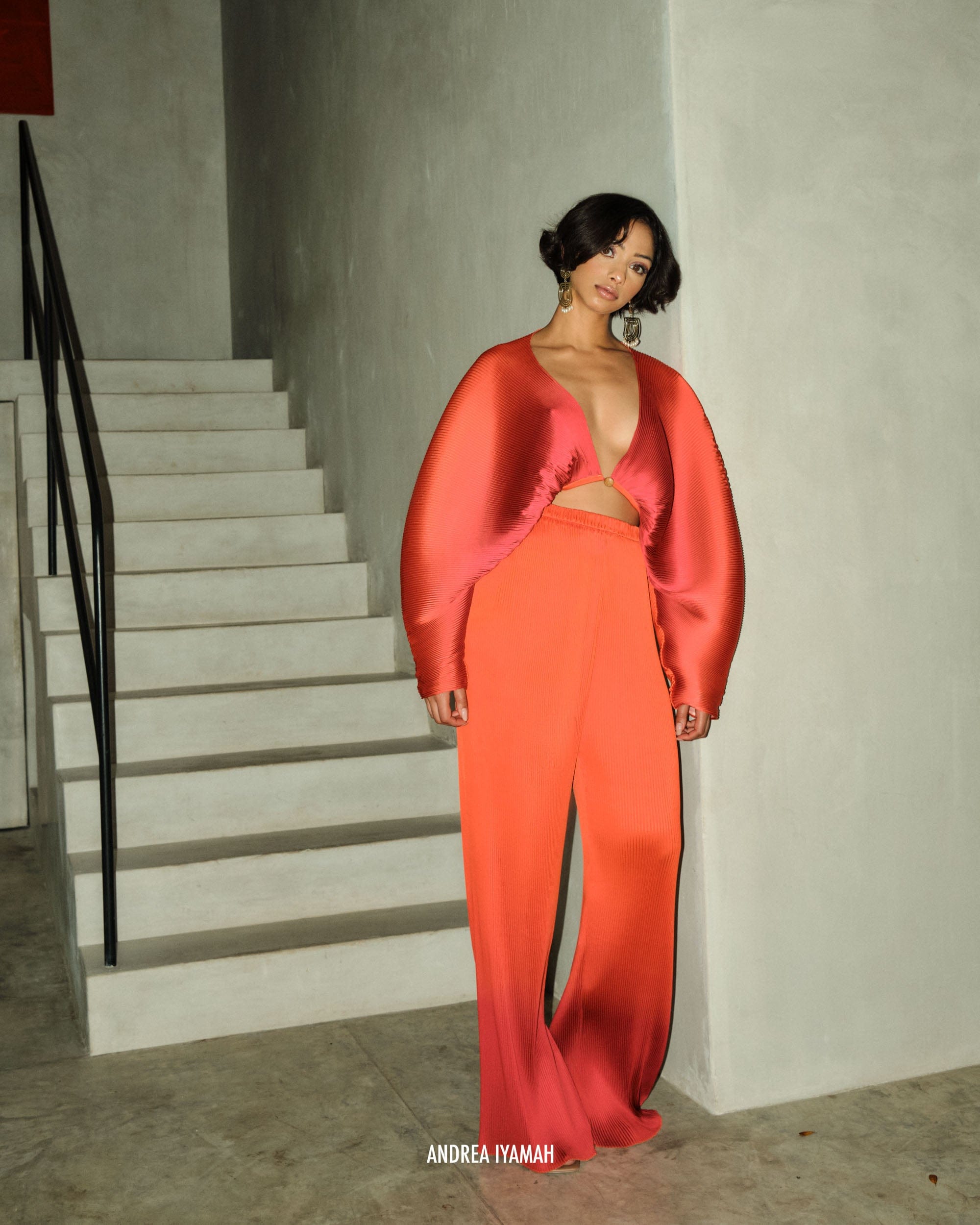 ATTI PLEATED PANTS made by Andrea Iyamah