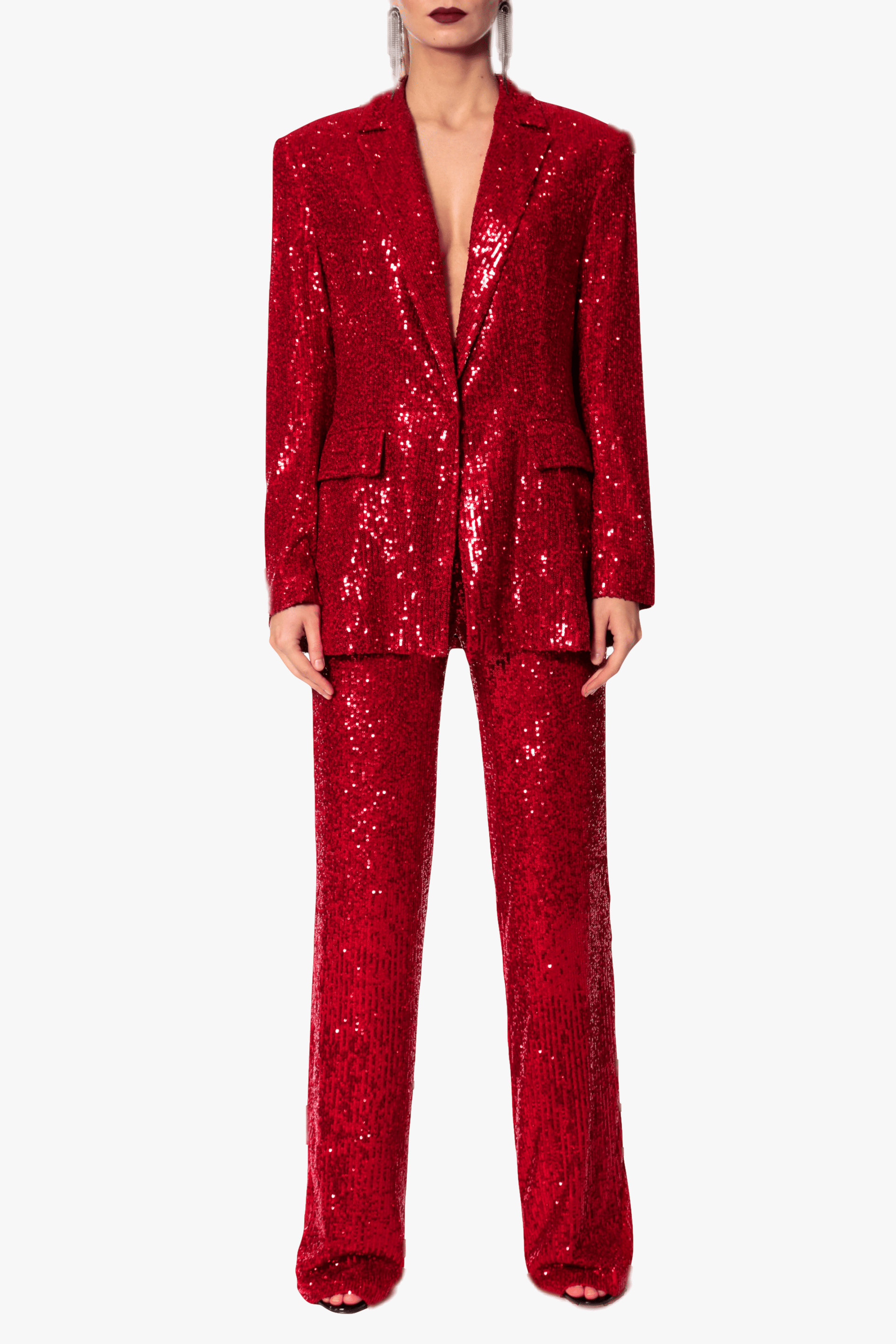 Pants Luca Brilliant Ruby made by HALEWSKI