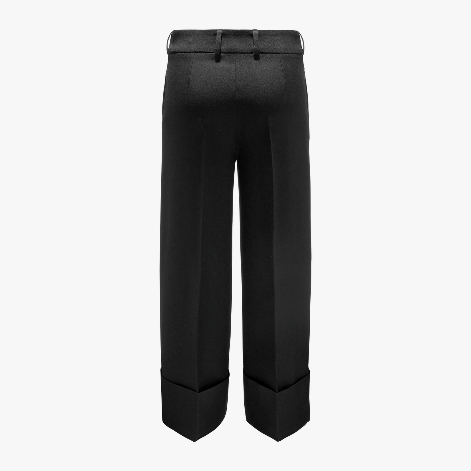 Black Trousers With Wide Cuffs made by YAVORSKA