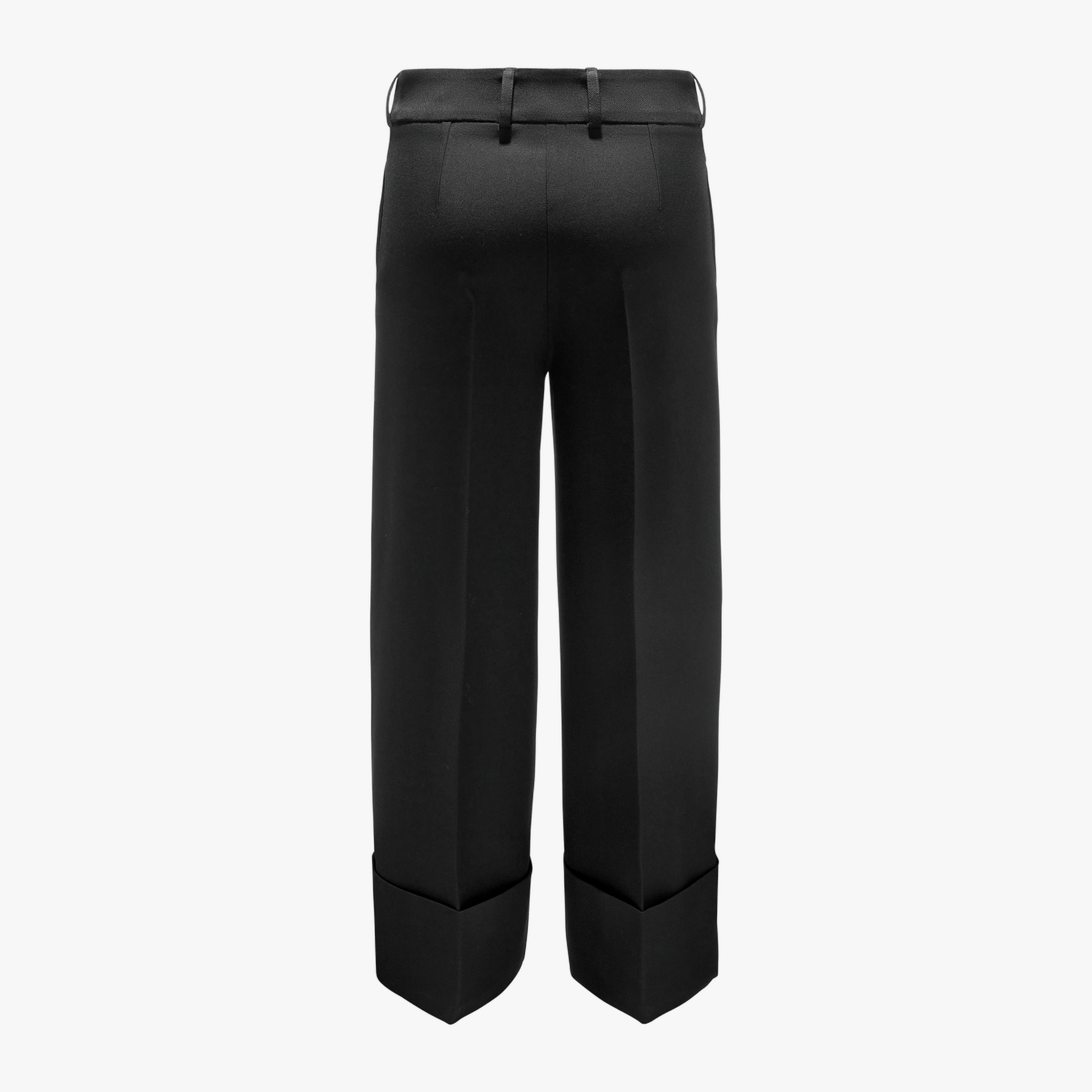 Black Trousers With Wide Cuffs made by YAVORSKA