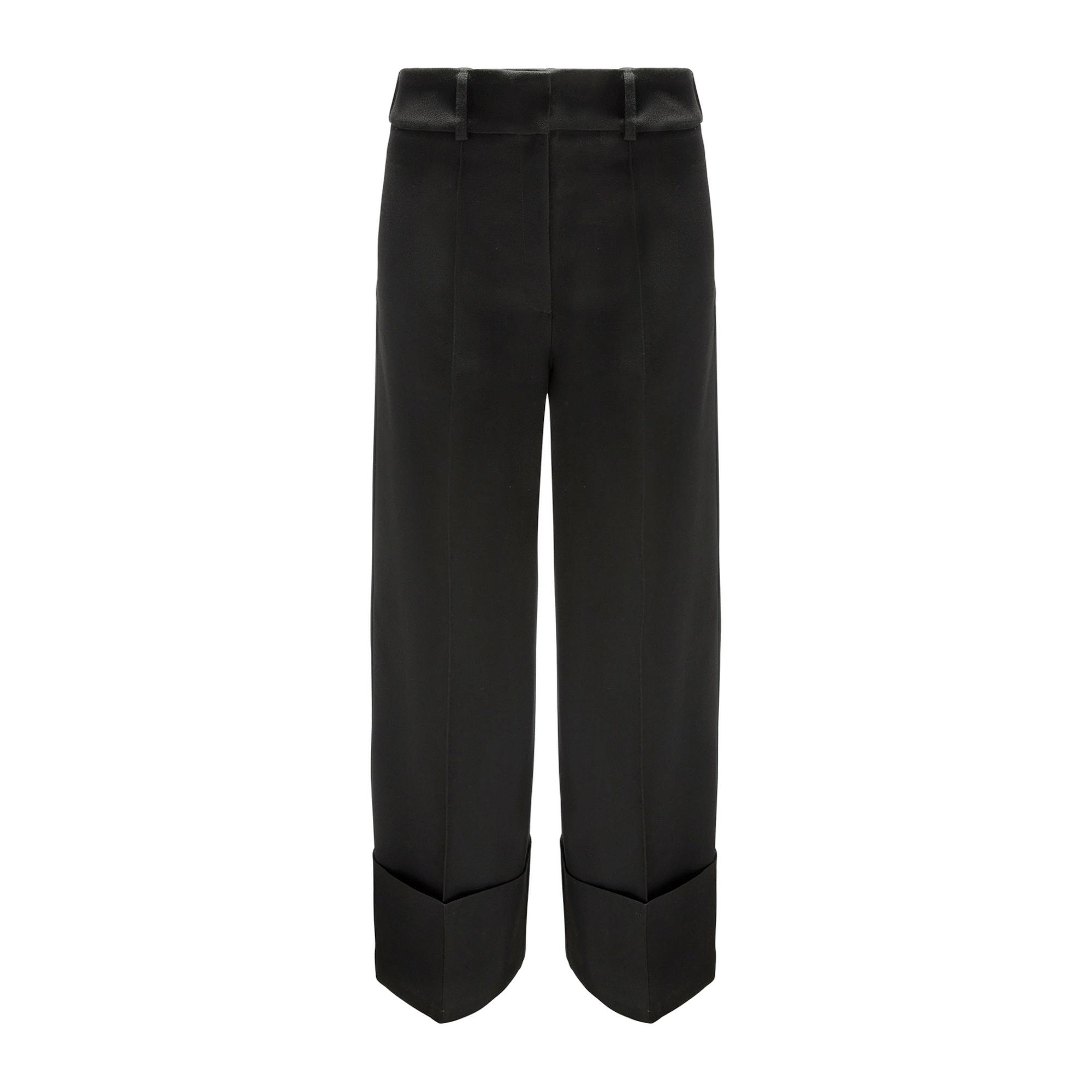 Black Trousers With Wide Cuffs made by YAVORSKA